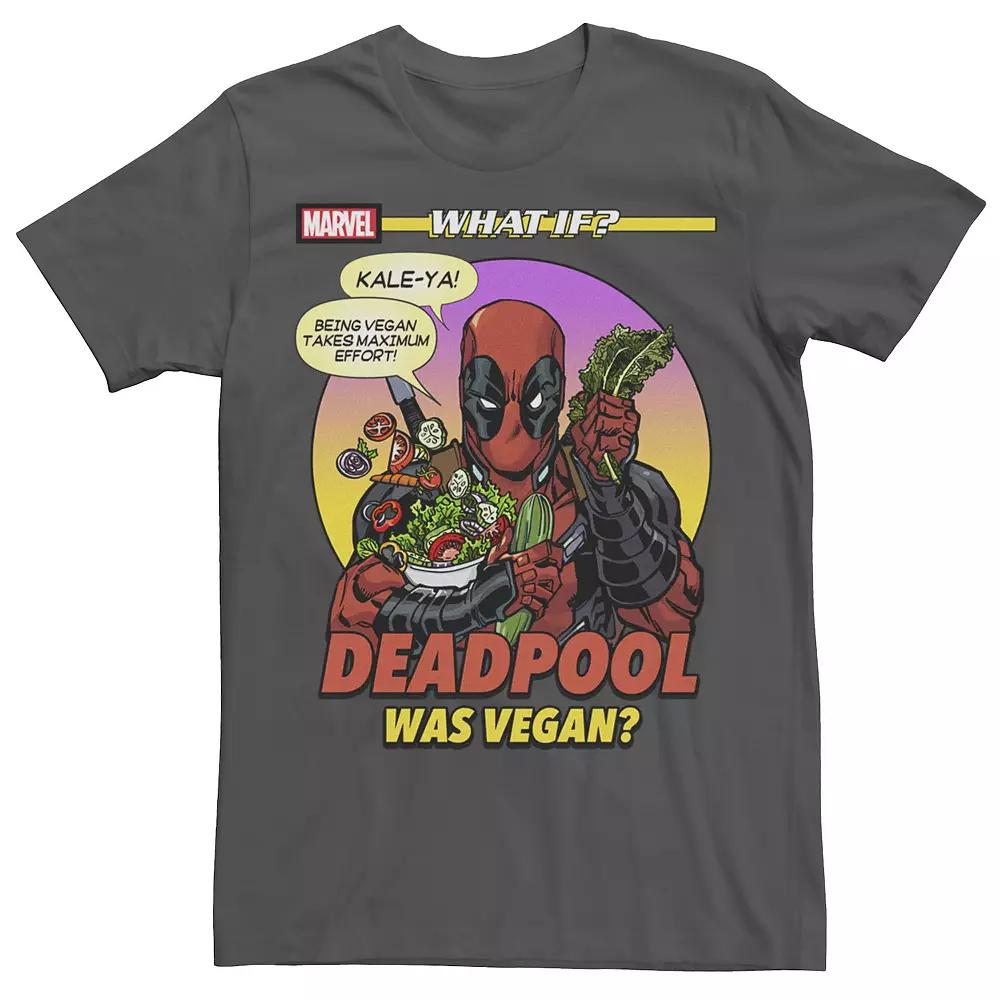 Men's Marvel What If Deadpool Was Vegan Comic Cover Graphic Tee,  Product Image