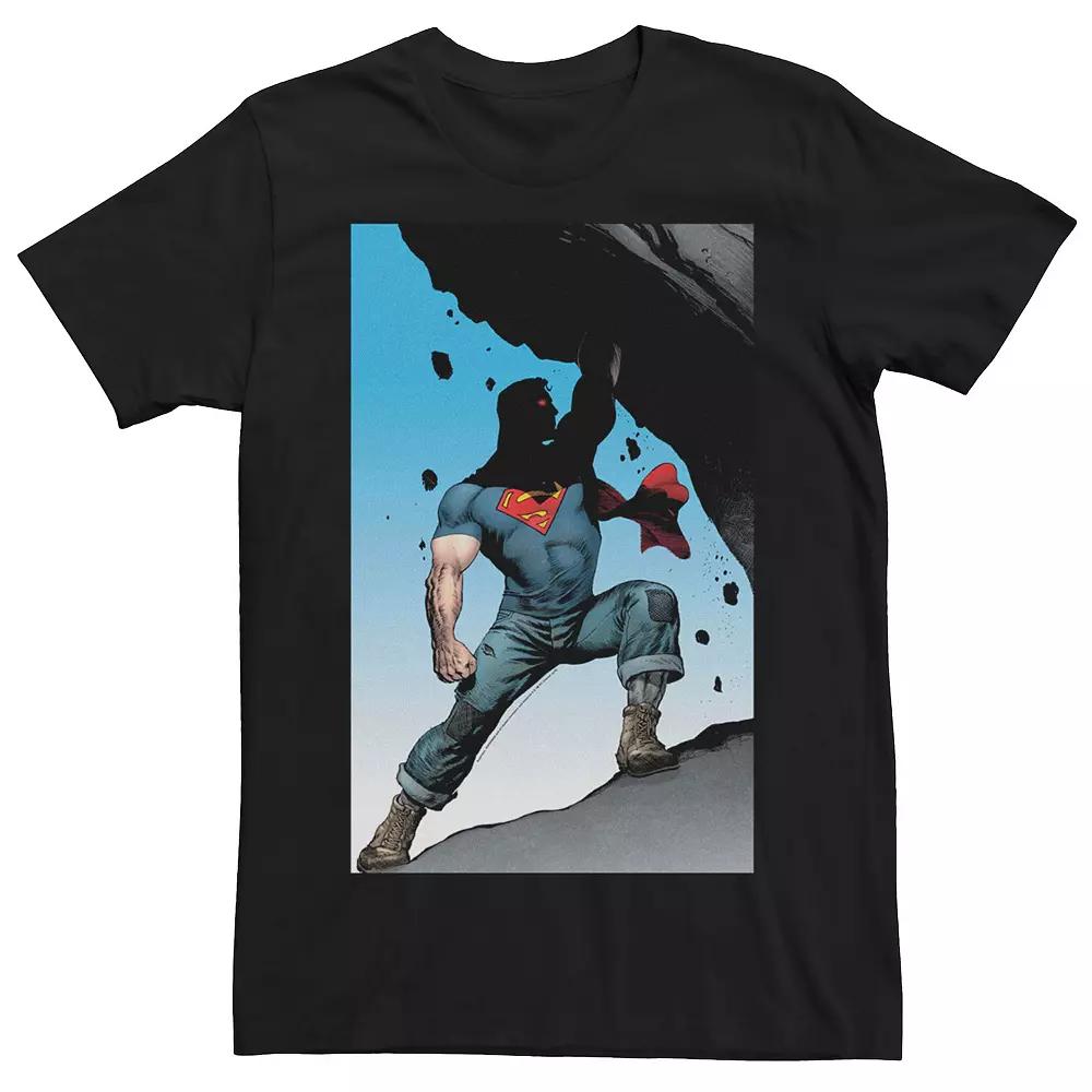 Men's DC Comics Superman Power Lift Comic Poster Graphic Tee,  Product Image