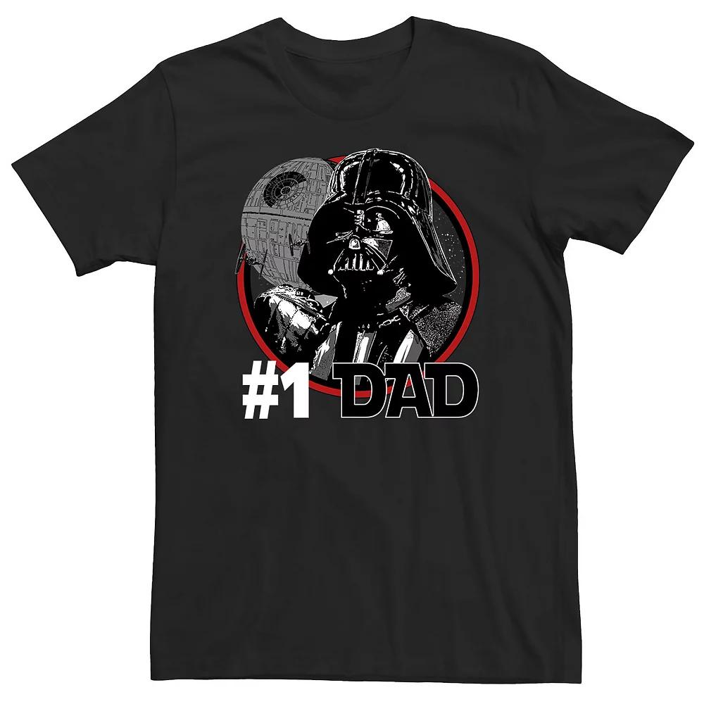 Big & Tall Star Wars Darth Vader #1 Dad Death Star Tee, Men's,  Product Image
