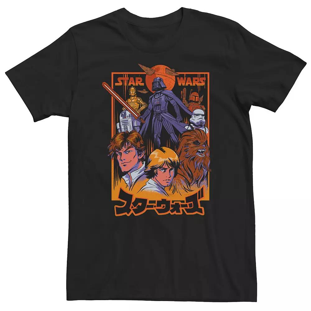 Big & Tall Star Wars Kanji Manga Style Poster Tee, Men's,  Product Image