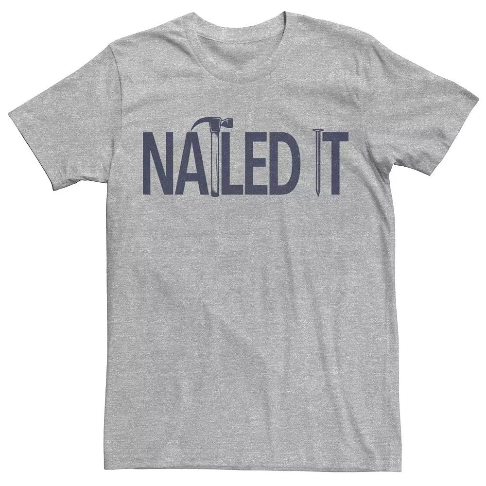 Men's Hammer And Nailed It Tee, Size: XS, Athletic Grey Product Image