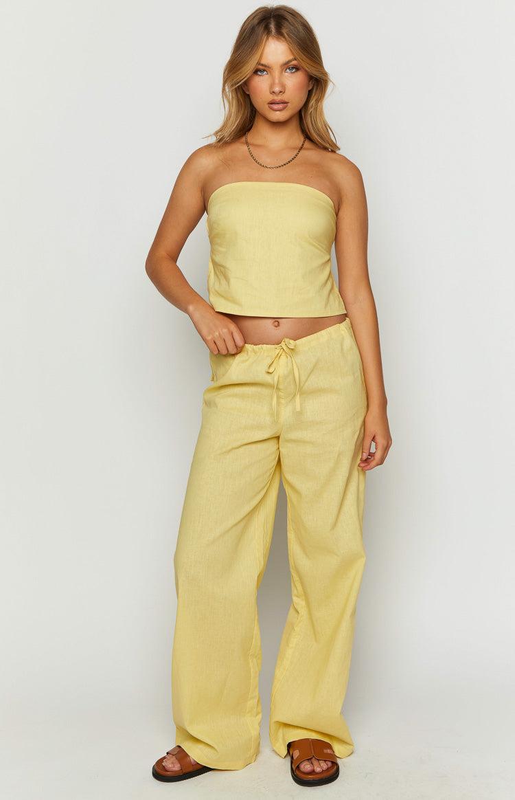 Vienna Yellow Pants Product Image