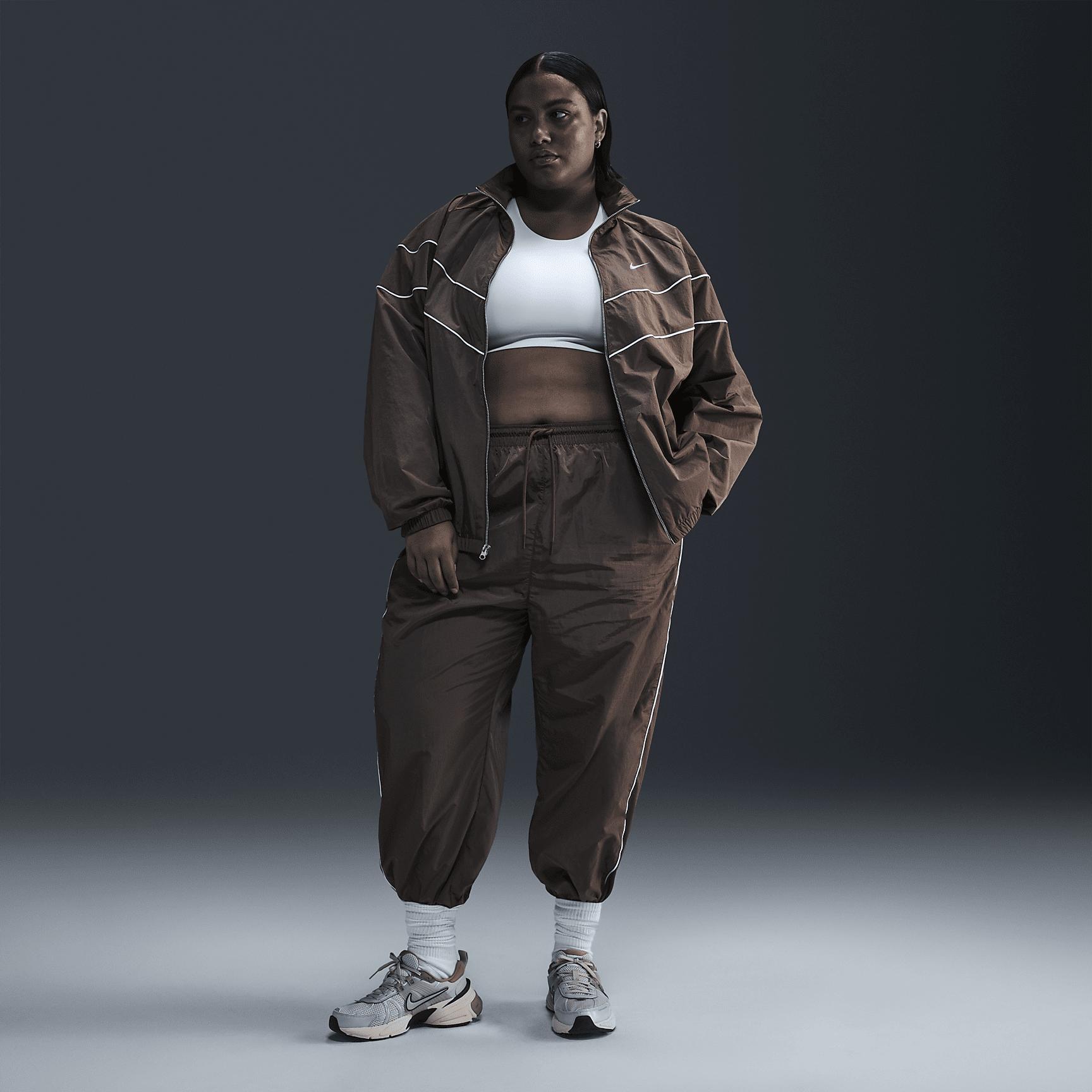 Nike Windrunner Women's High-Waisted Woven Open-Hem Pants (Plus Size) Product Image