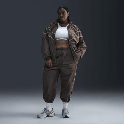 Nike Windrunner Women's High-Waisted Woven Open-Hem Pants (Plus Size) Product Image
