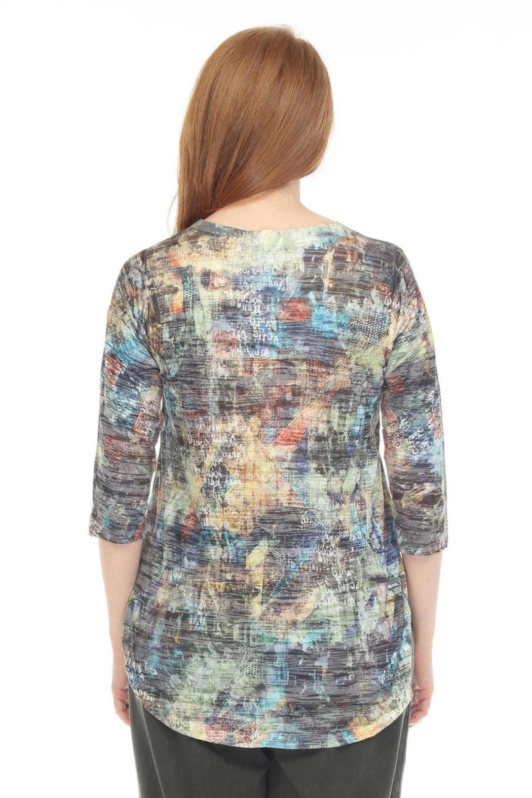 Midnight Blue Burnout Top Product Image