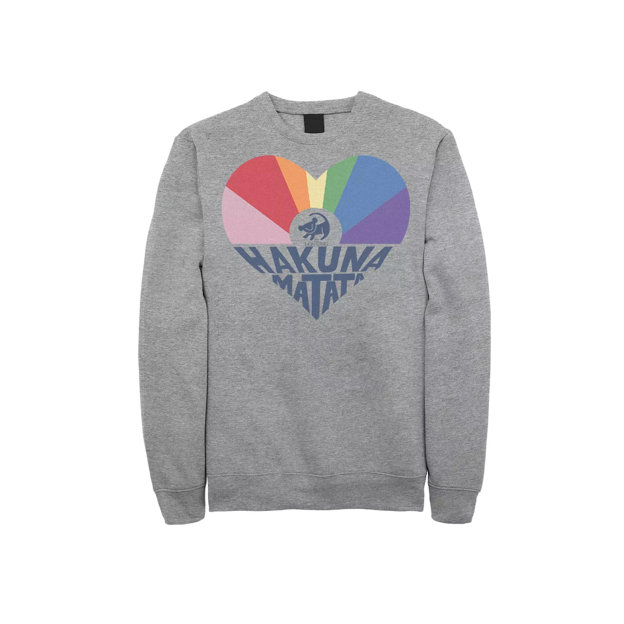 Disney's The Lion King Simba Men's Hakuna Matata Heart Sweatshirt,  Product Image