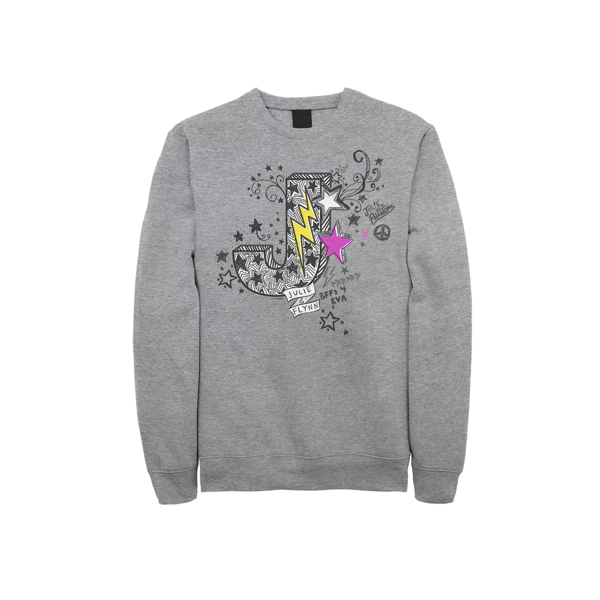 Men's Julie And The Phantoms Julie & Flynn J Sketch Sweatshirt,  Product Image