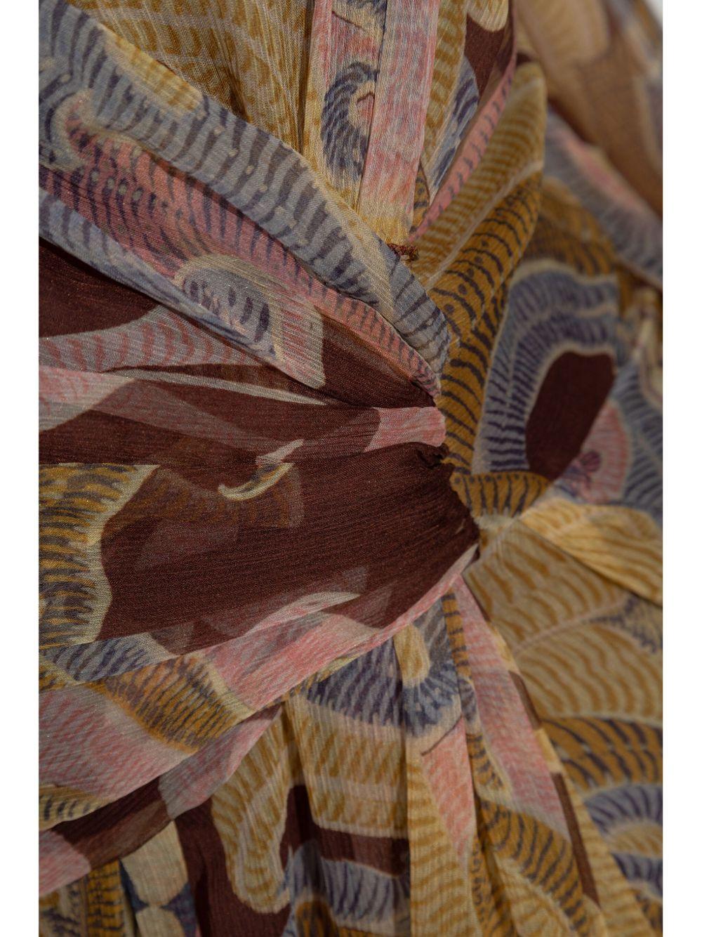 paisley-print silk maxi dress Product Image