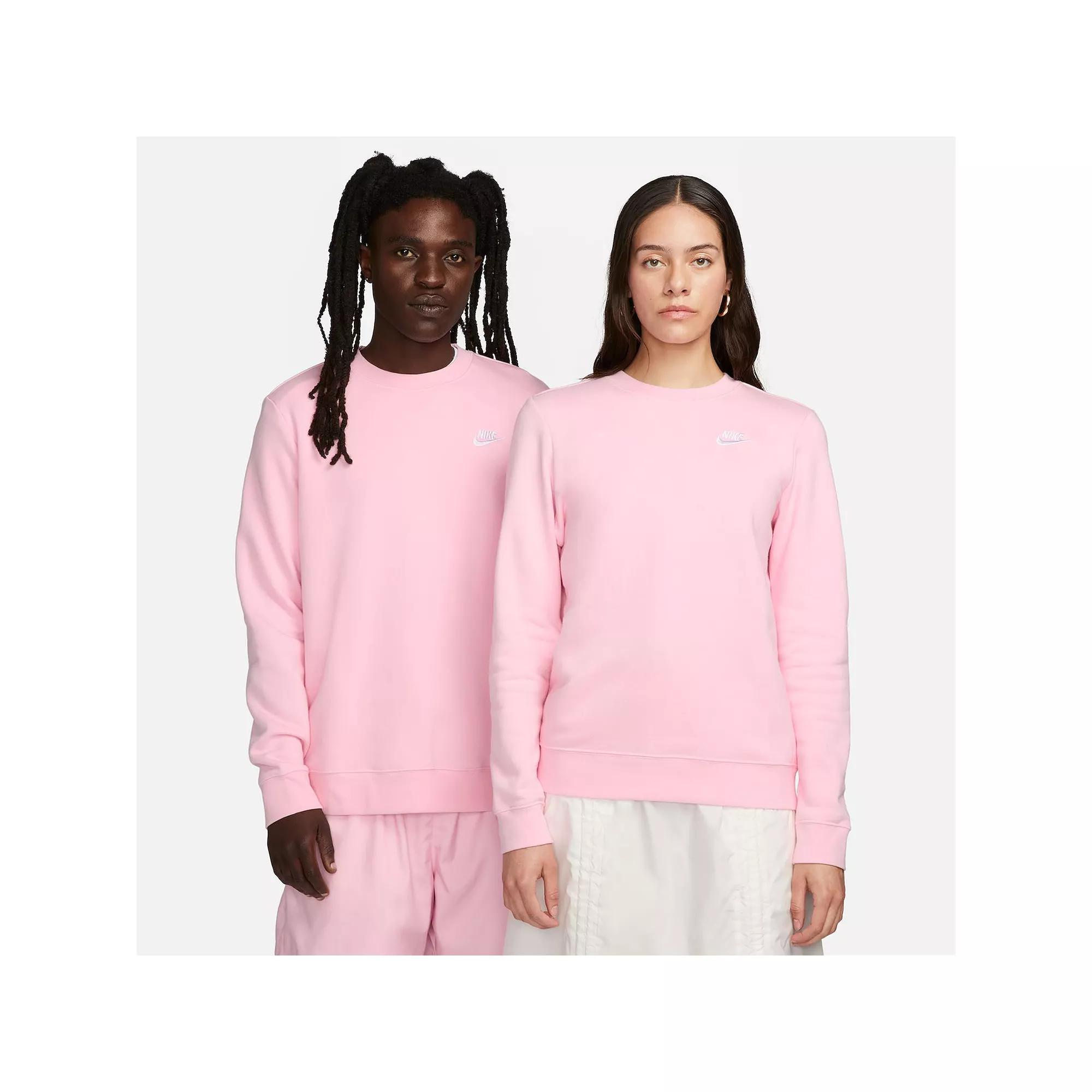 Womens Nike Sportswear Club Fleece Crew-Neck Sweatshirt | DQ5473-063 Product Image