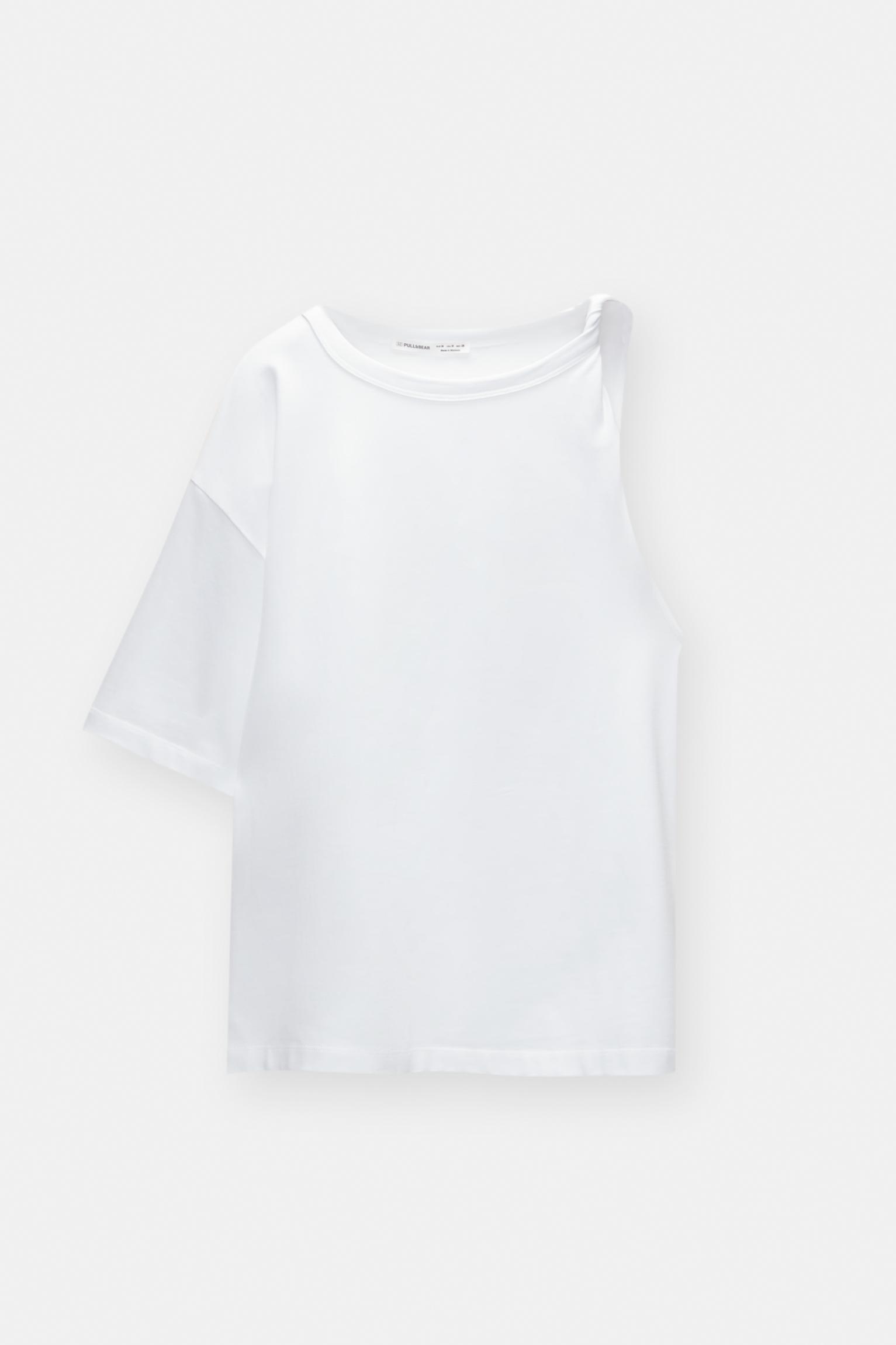 Asymmetric knotted T-shirt Product Image