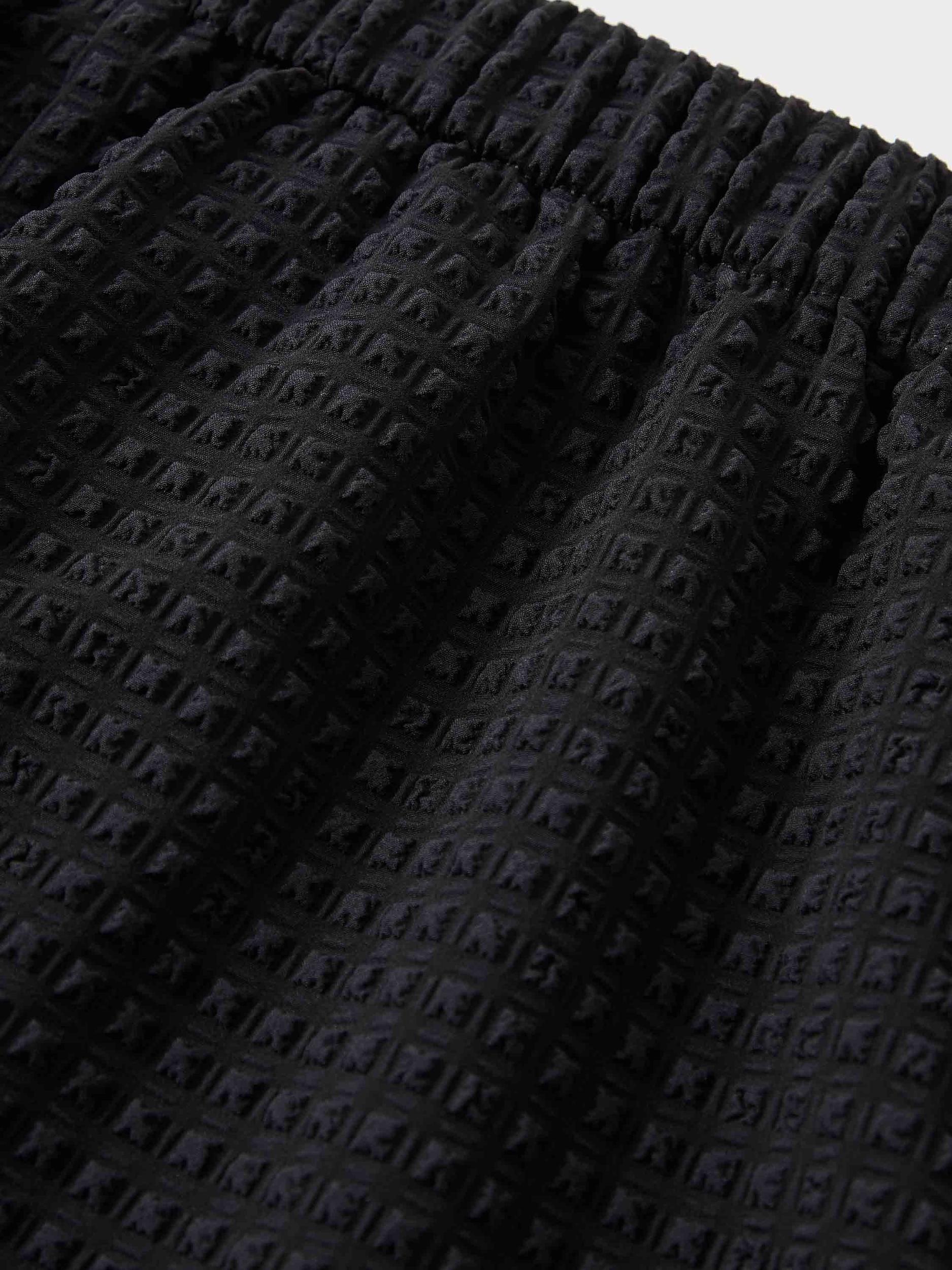 Resort Swim Shorts - Black Seersucker Product Image