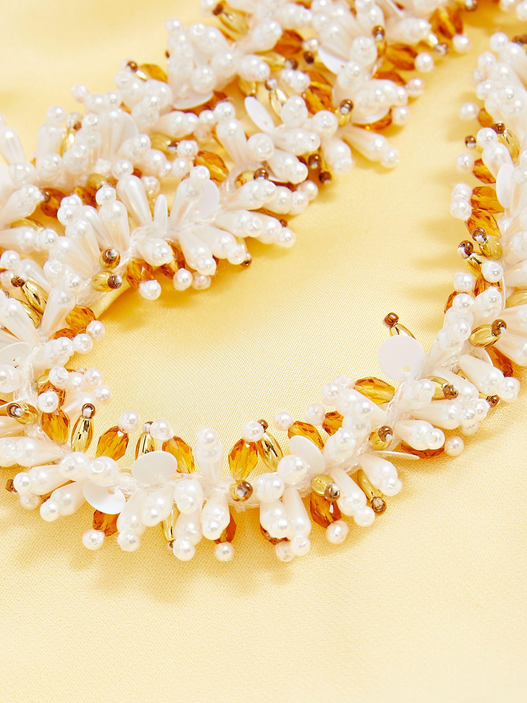 Atelier Embellished-Shoulder Maxi Dress in Yellow Product Image