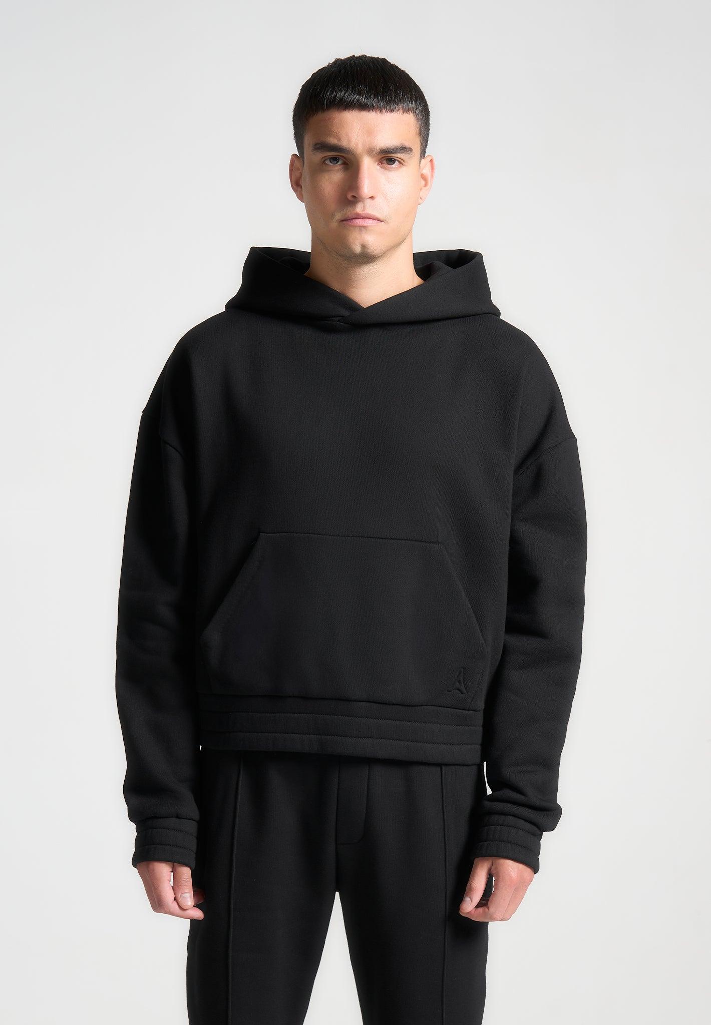Gérard - Cropped Hoodie - Black Male Product Image