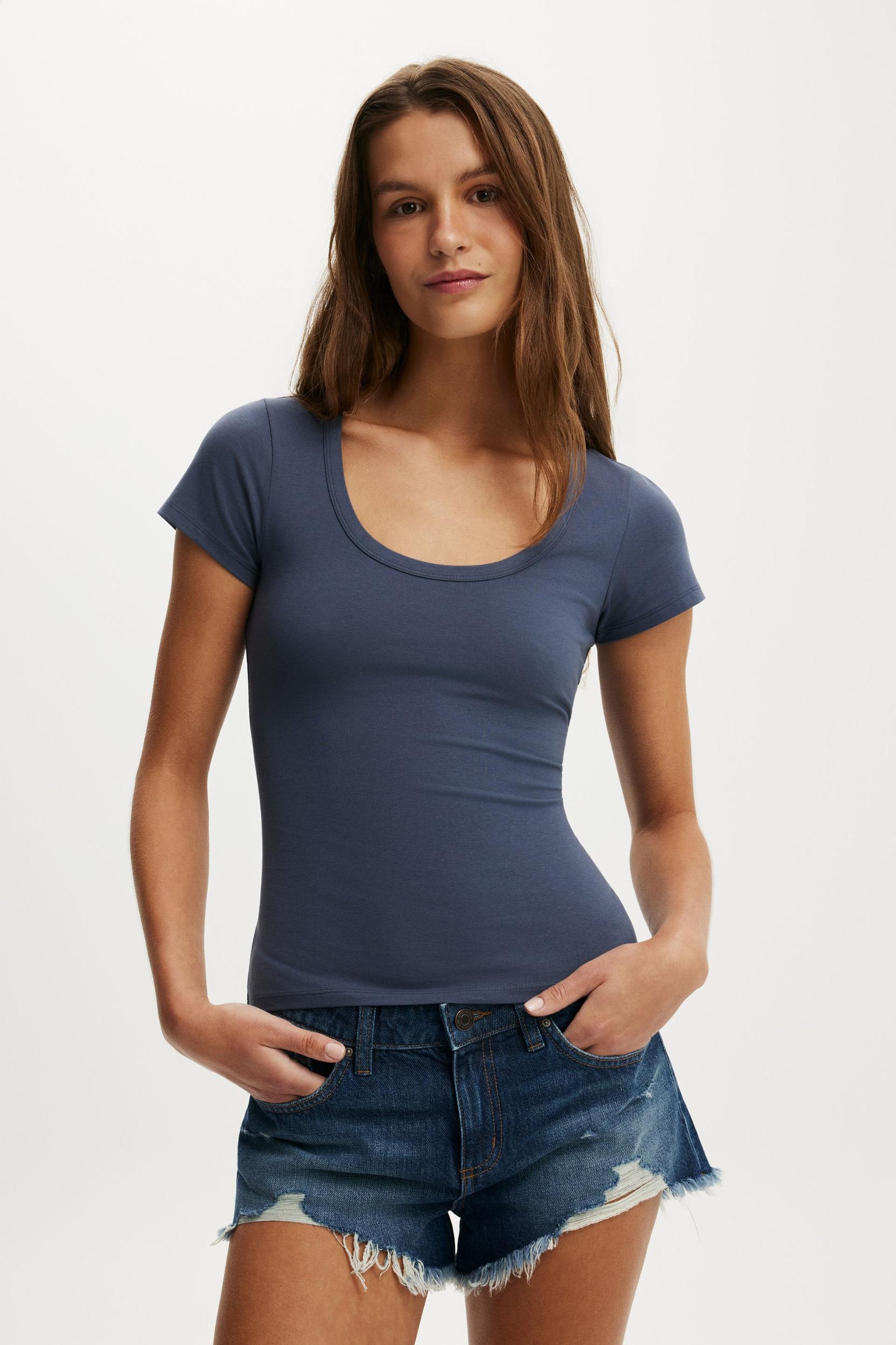Everyday Smooth Scoop Neck Tee Product Image