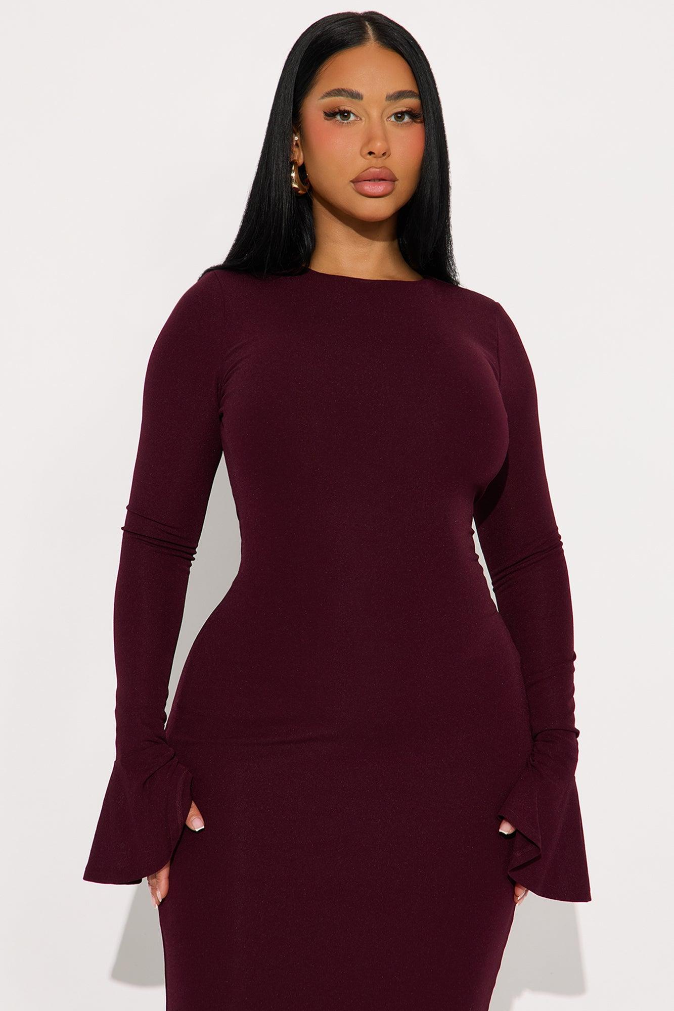 Maya Strappy Back Maxi Dress - Plum Female Product Image