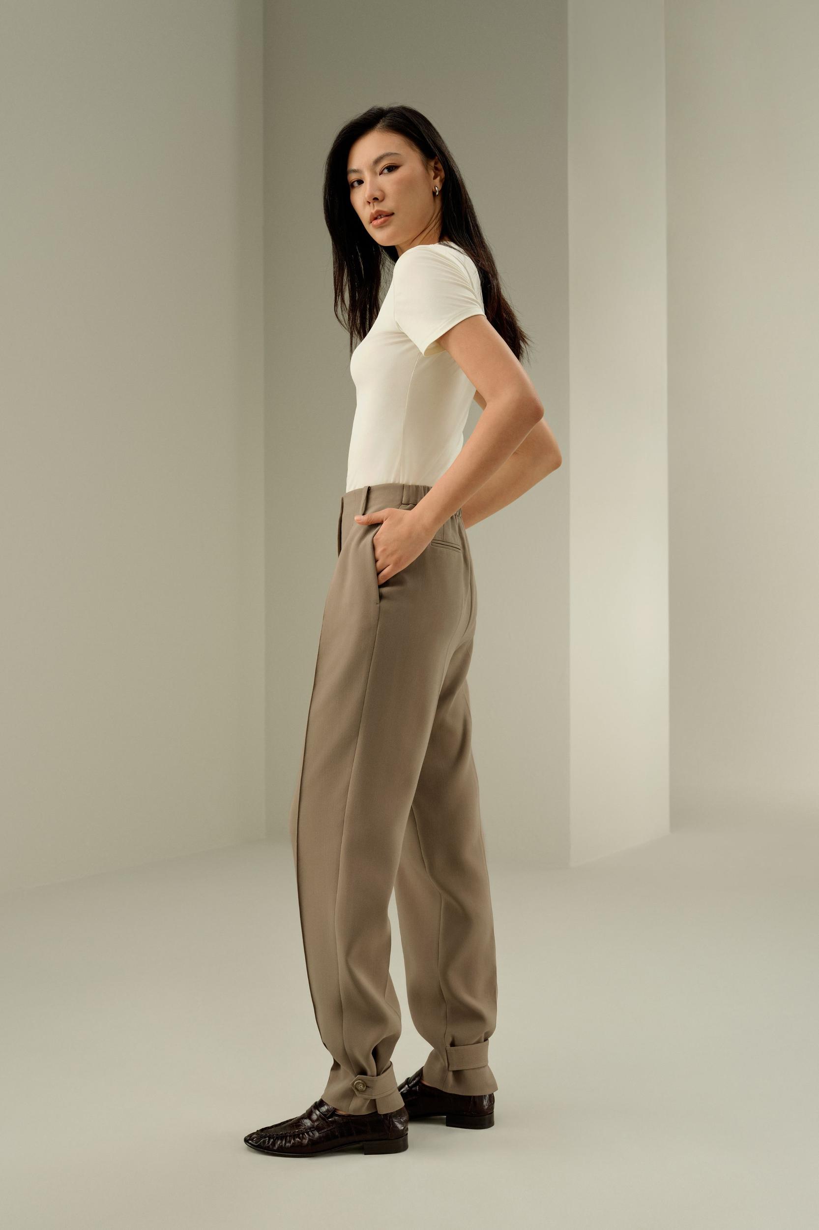 LILYSILK Wool Silk Blend Pants - for Women - Black Silk Wool - Chic and Cosy Wide Leg Pants 12 Product Image