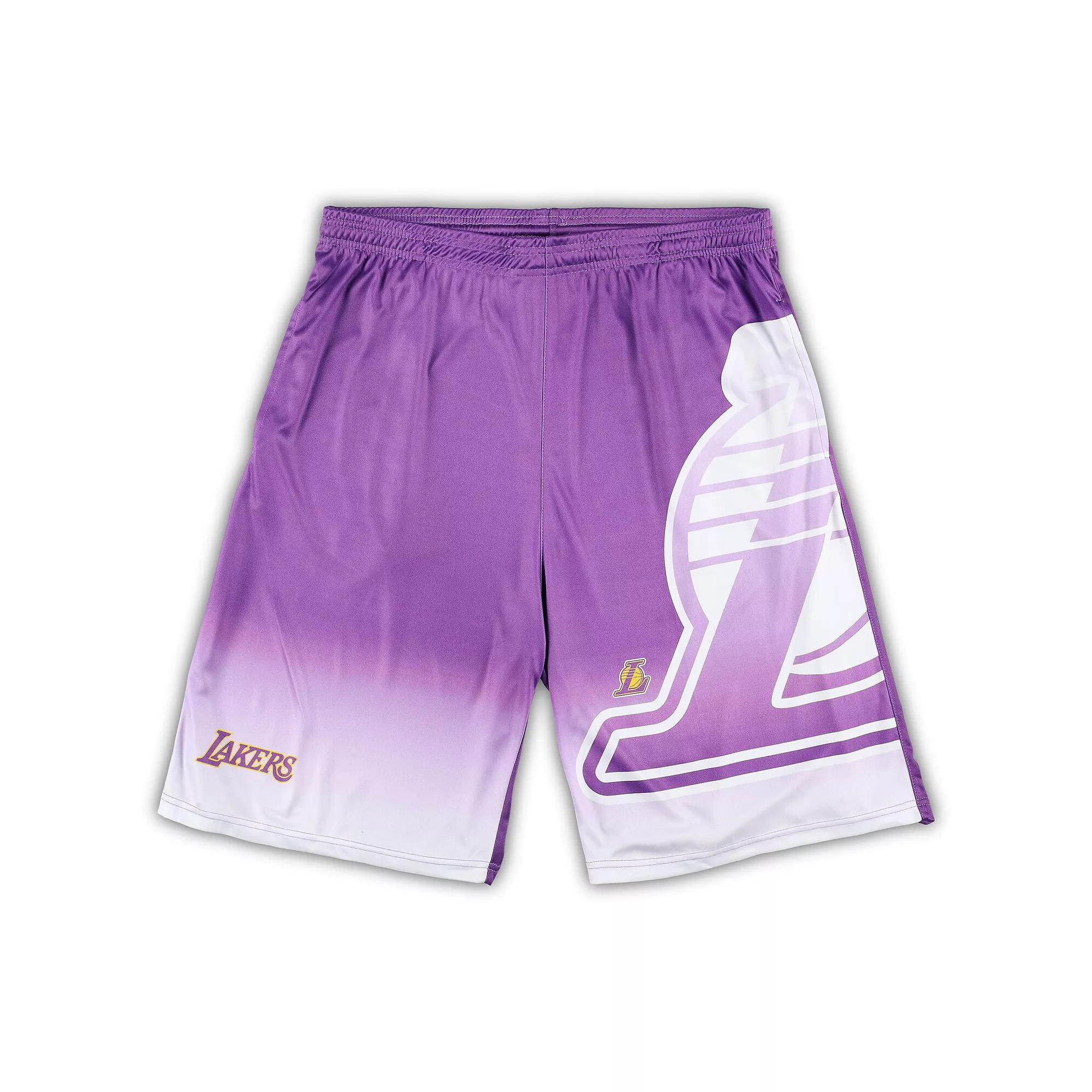 Men's Fanatics Branded Purple Los Angeles Lakers Big & Tall Graphic Shorts,  Product Image