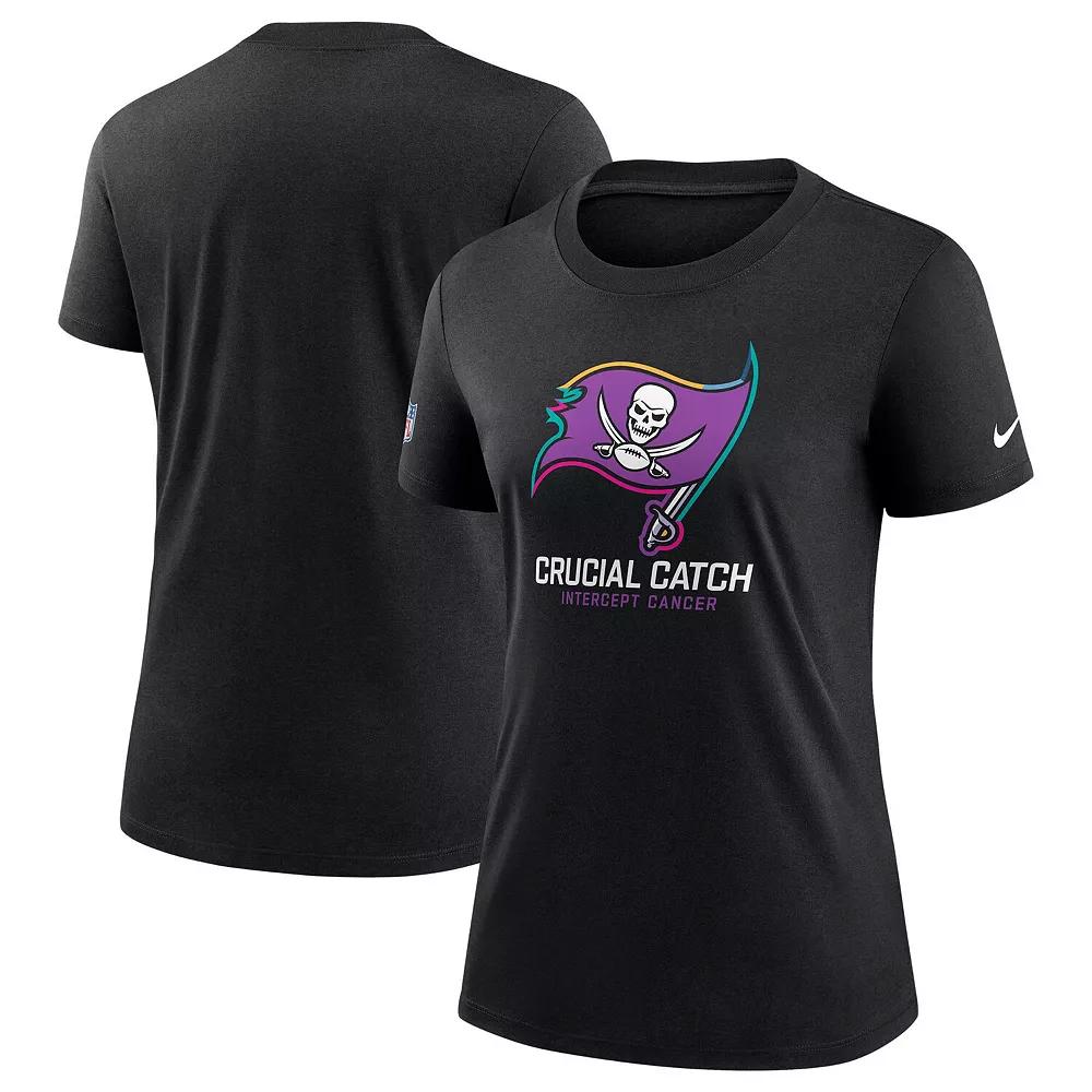 Women's Nike  Black Tampa Bay Buccaneers 2024 NFL Crucial Catch Tri-Blend T-Shirt, Size: XS Product Image