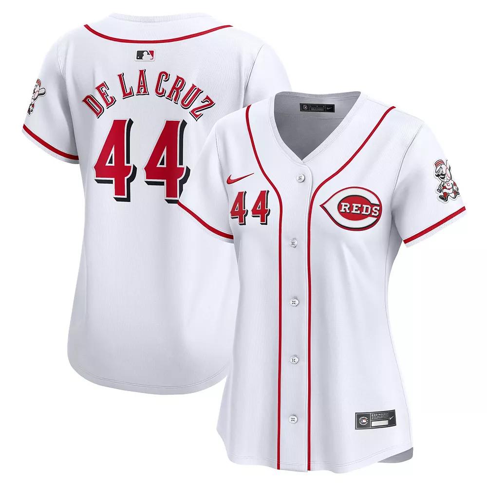 Women's Nike Elly De La Cruz White Cincinnati Reds Home Limited Player Jersey,  Product Image