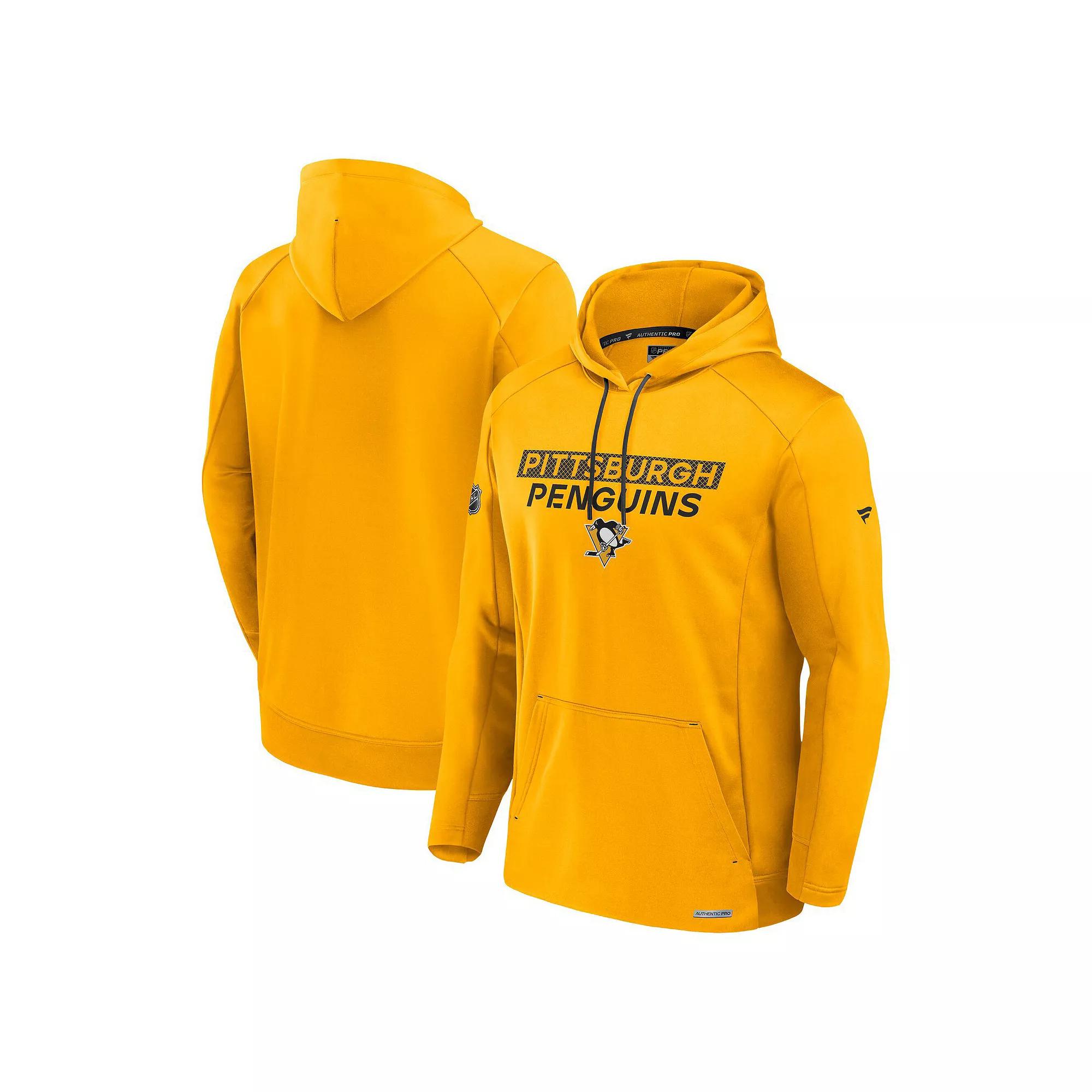 Mens Fanatics Pittsburgh Penguins Authentic Pro Rink Fleece Pullover Hoodie Product Image