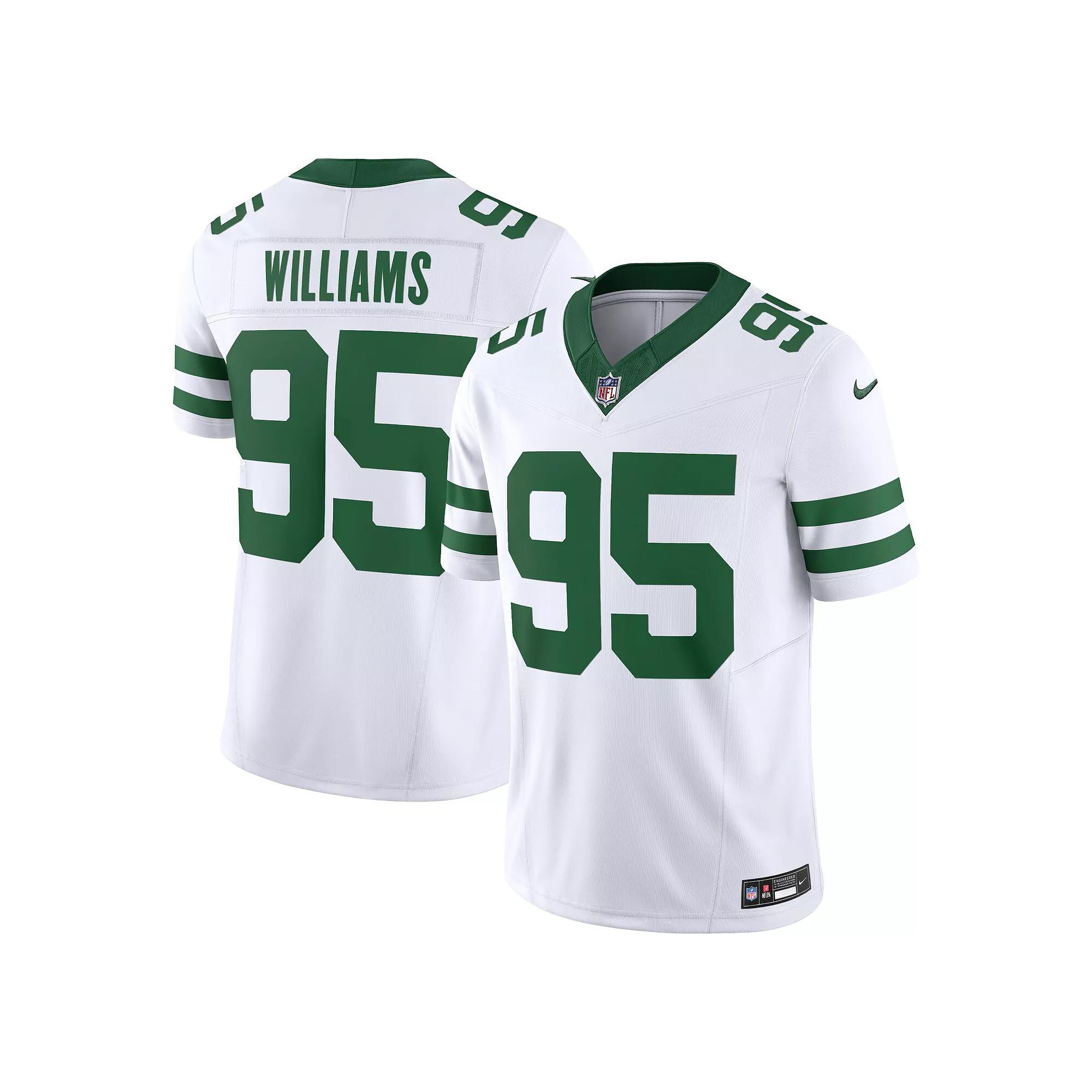 Men's Nike Quinnen Williams Legacy White New York Jets Vapor F.U.S.E. Limited Jersey,  Product Image