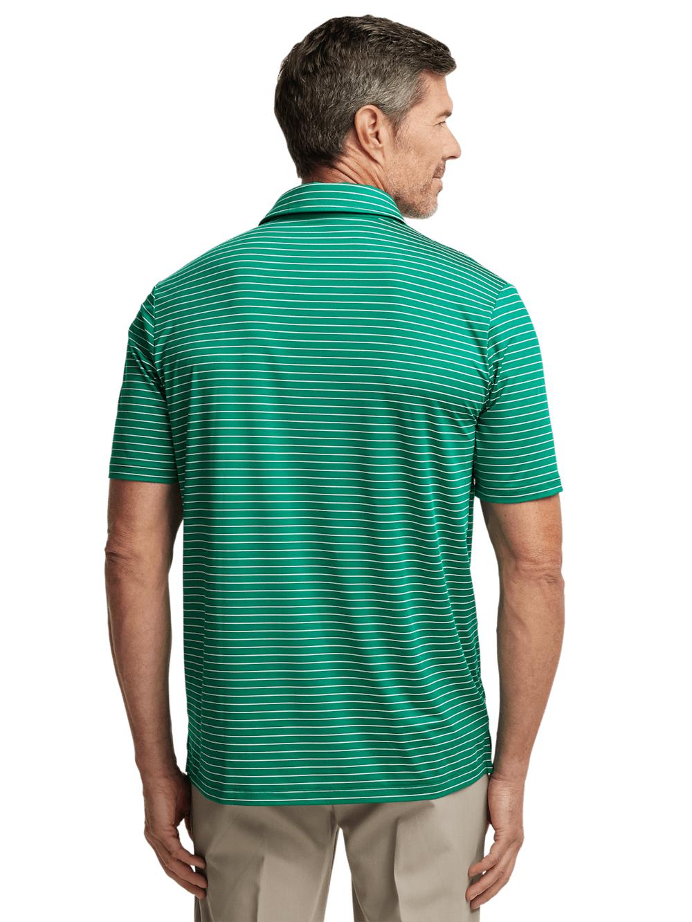 Performance Blend Three Button Polo - Green Product Image
