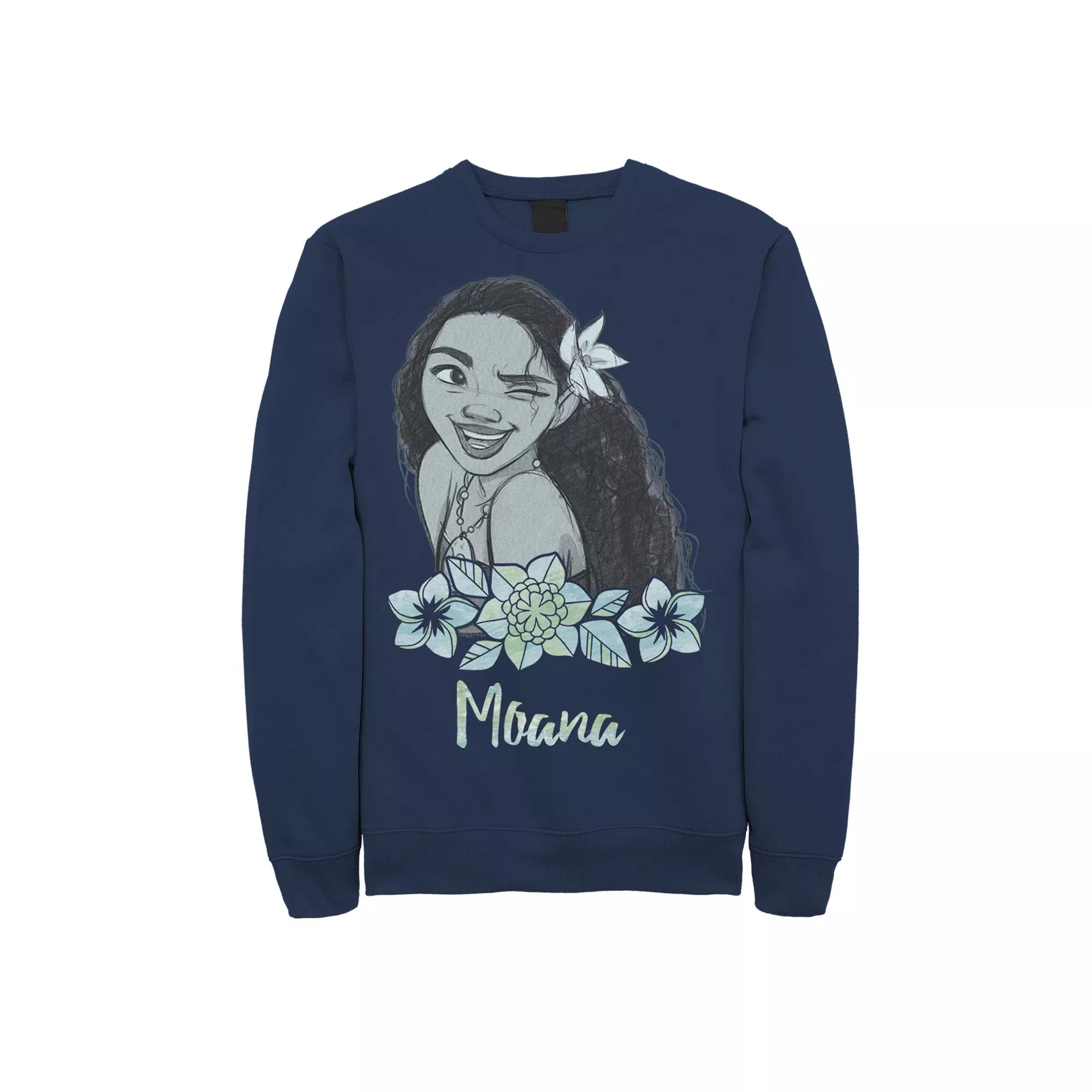 Disney's Moana Winking Water Color Portrait Men's Fleece,  Product Image