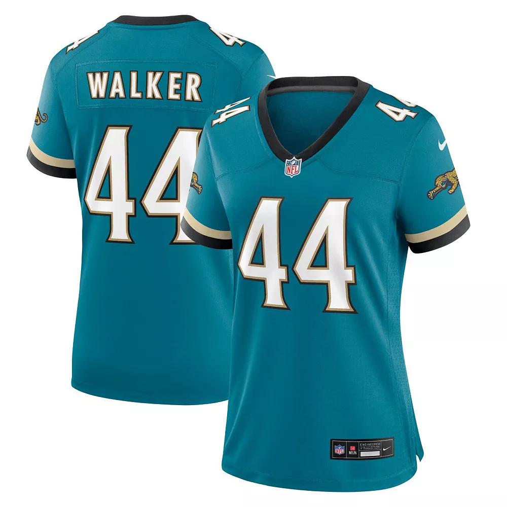 Women's Nike Travon Walker Teal Jacksonville Jaguars Prowler Throwback Game Jersey,  Product Image