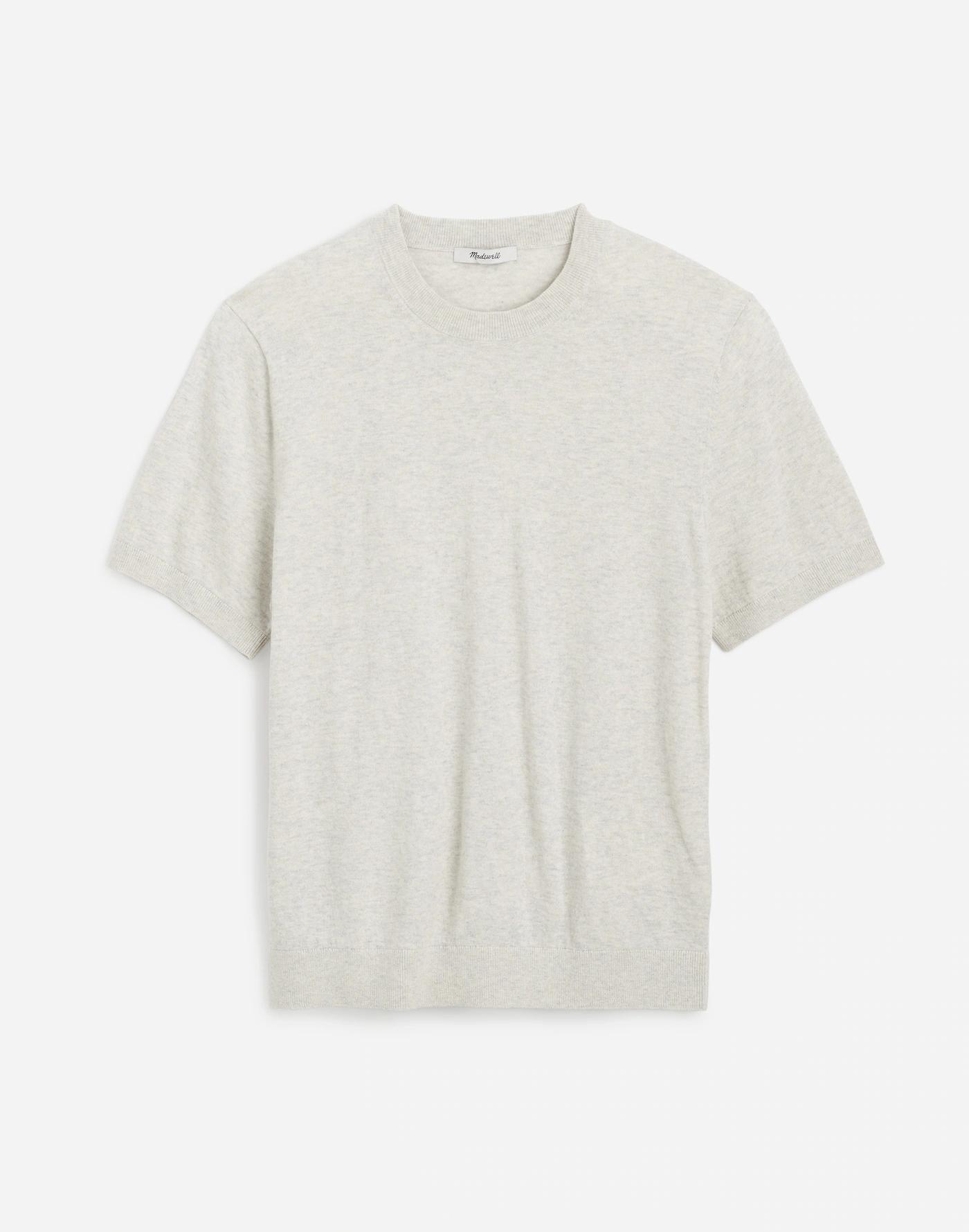 Cotton Crewneck Sweater Tee Product Image