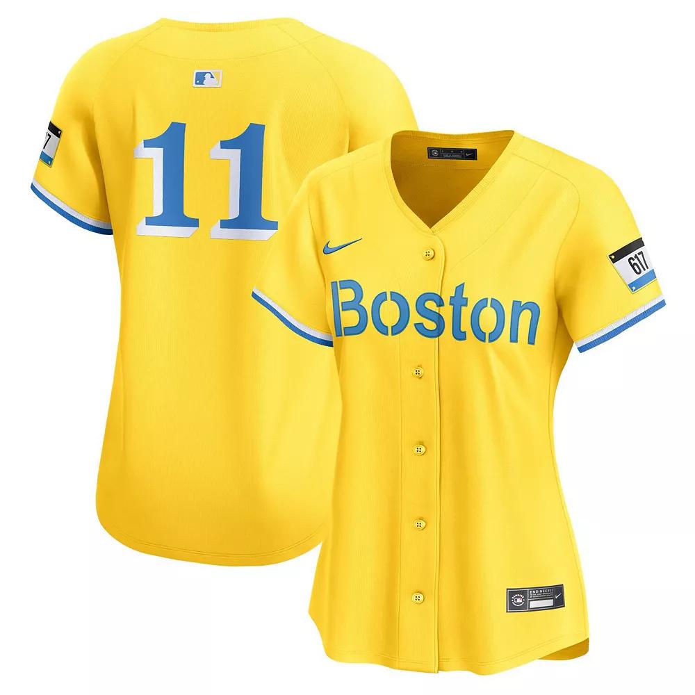 Women's Nike Rafael Devers Gold Boston Red Sox City Connect Limited Player Jersey, Size: Large Product Image