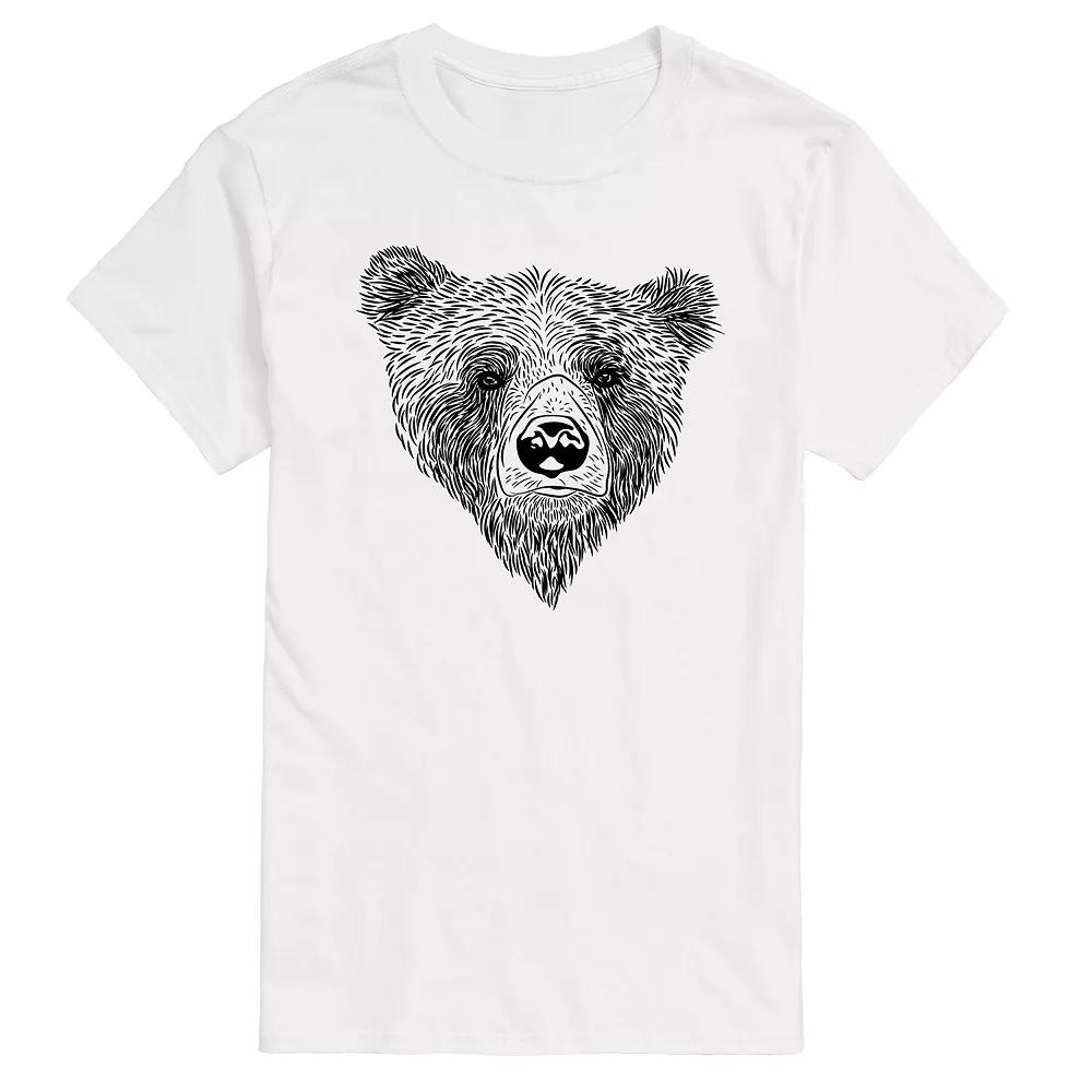 Big & Tall Bear Face Tee, Men's,  Product Image