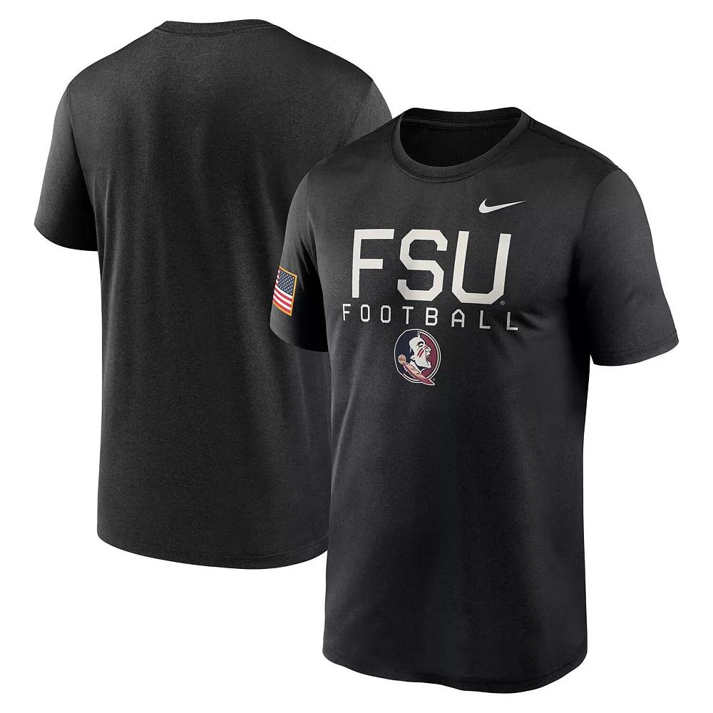 Men's Nike  Black Florida State Seminoles 2024 Military Appreciation Legend Performance T-Shirt, Size: 2XL Product Image