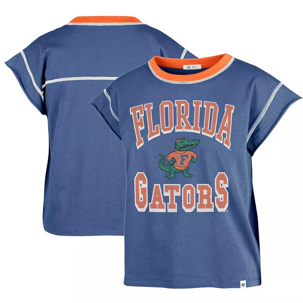 Women's '47 Royal Florida Gators Sound Up Maya Cutoff T-Shirt, Size: Medium, Blue Product Image