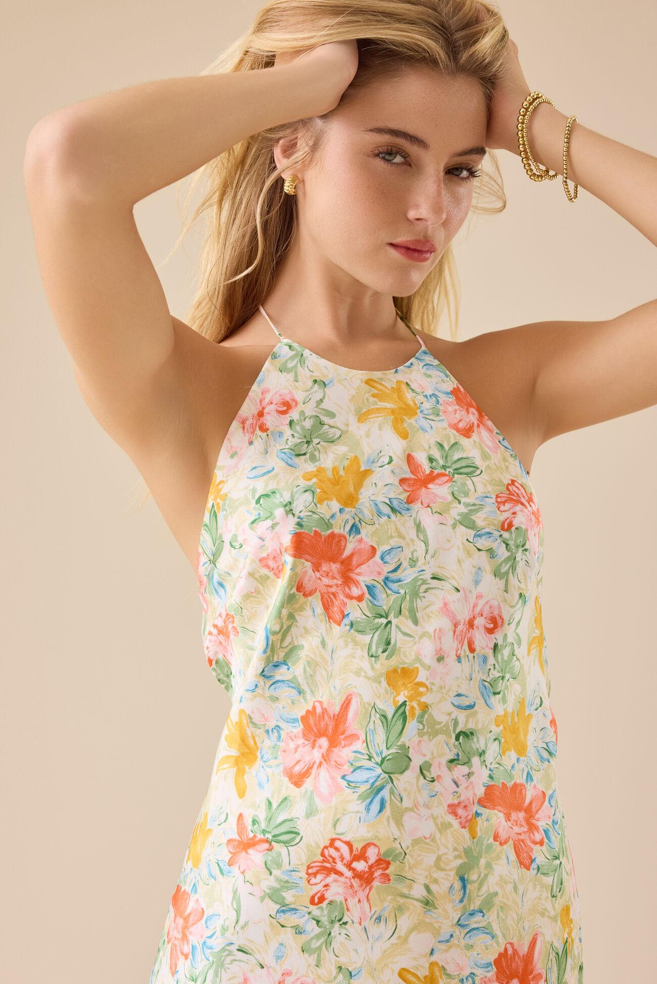 Baye Floral Halter Maxi Dress Product Image