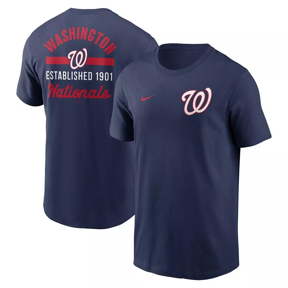 Men's Nike Navy Washington Nationals 2-Hit T-Shirt,  Product Image
