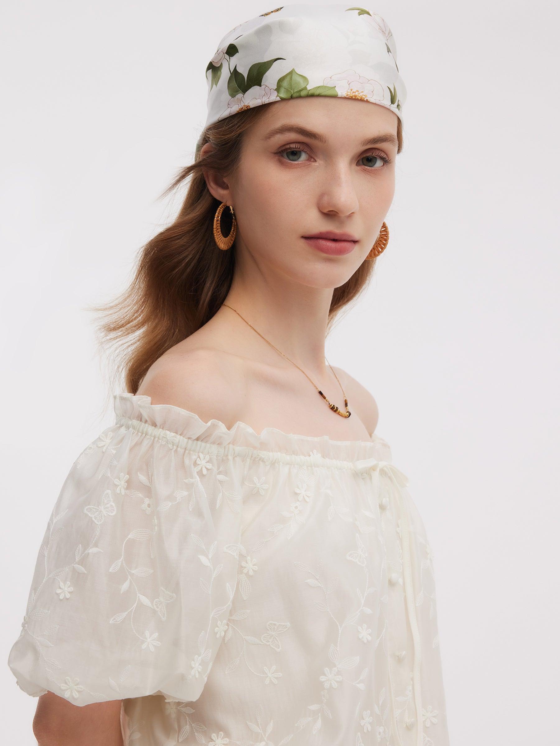 Tencel Blend Embroidered Women Top Product Image