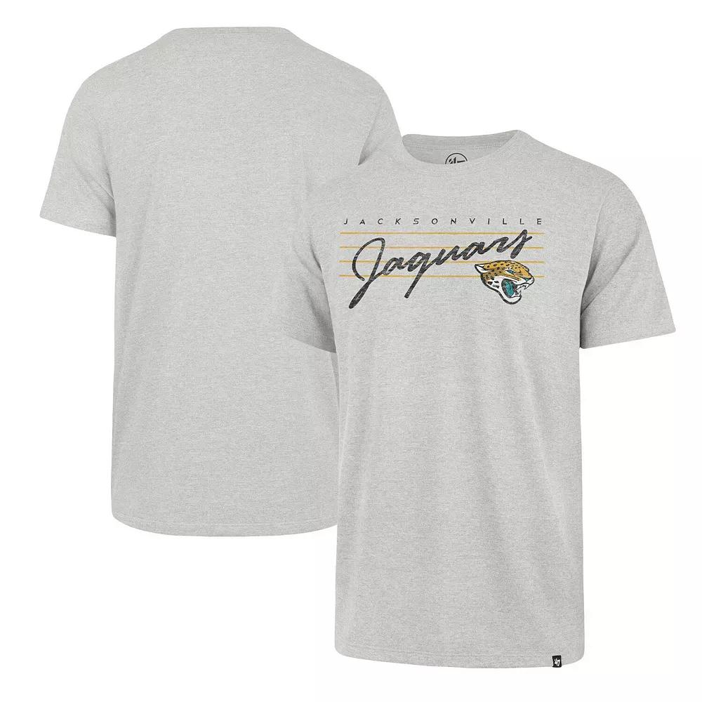 Men's '47 Gray Jacksonville Jaguars Downburst Franklin T-Shirt,  Product Image