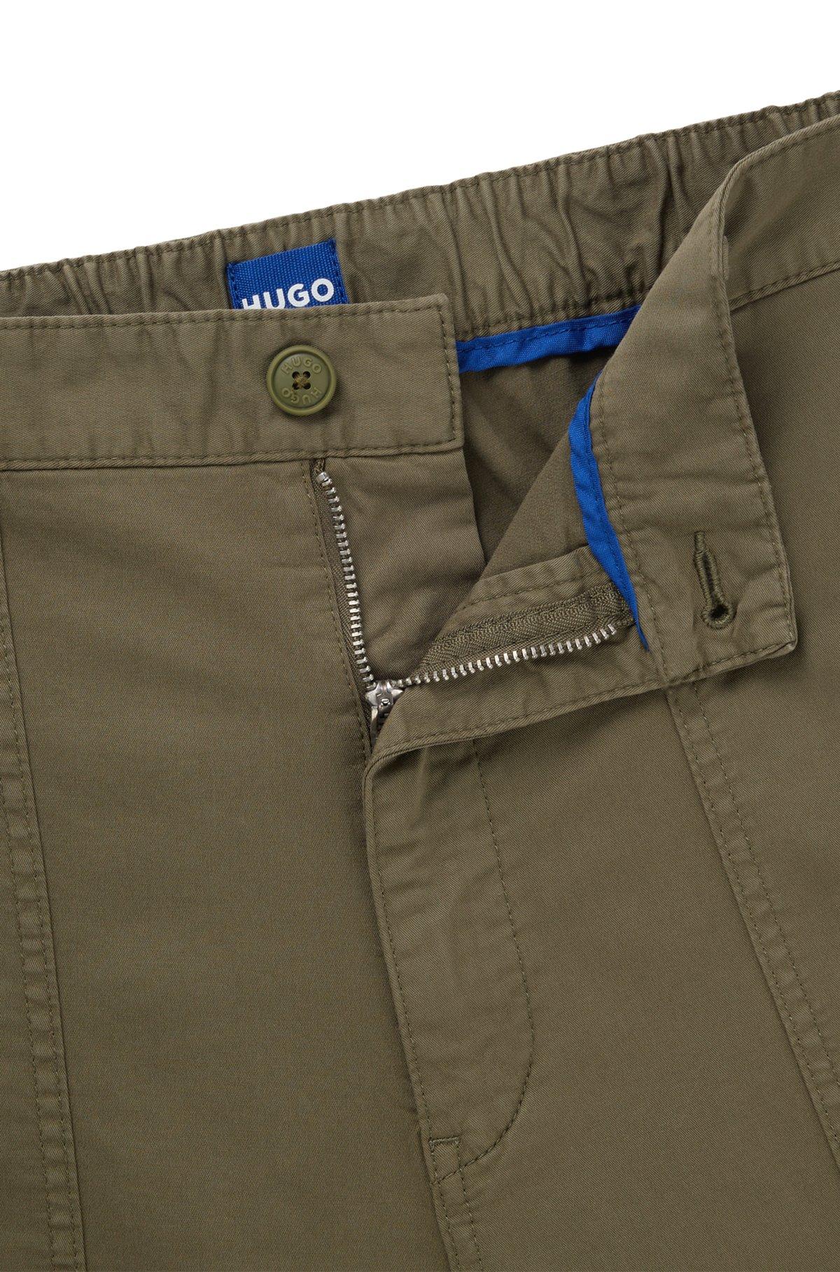 Tapered-fit trousers in stretch-cotton twill Product Image