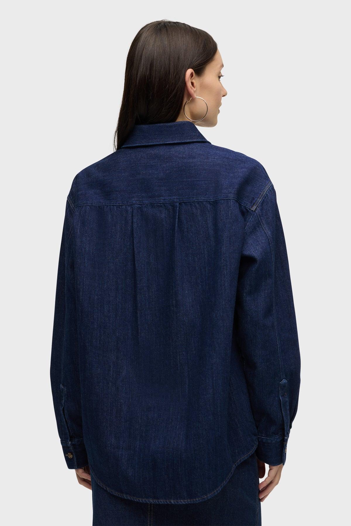 Oversized Button Down Shirt Female Product Image