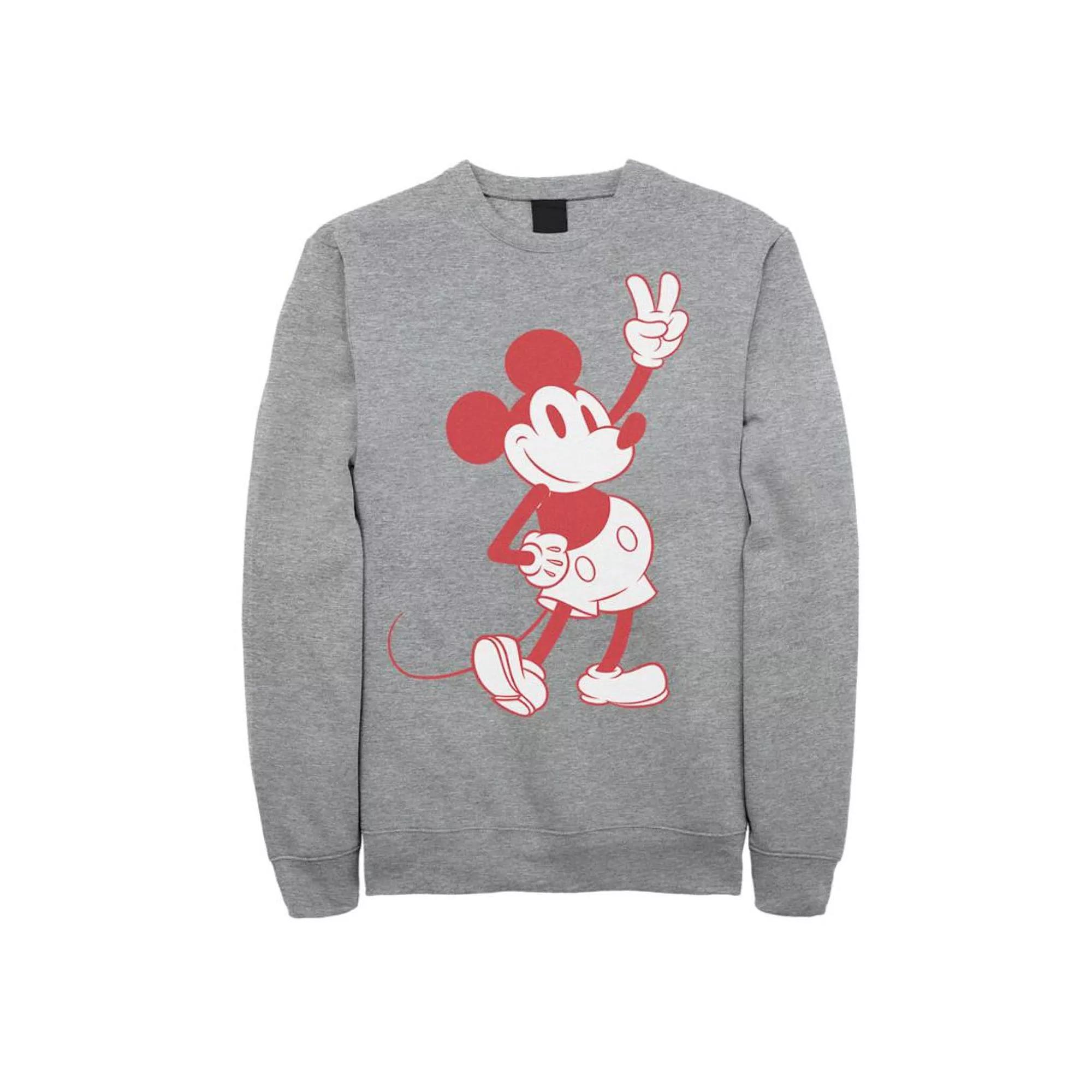 Disney's Mickey And Friends Mickey Men's Peace Outline Sweatshirt,  Product Image