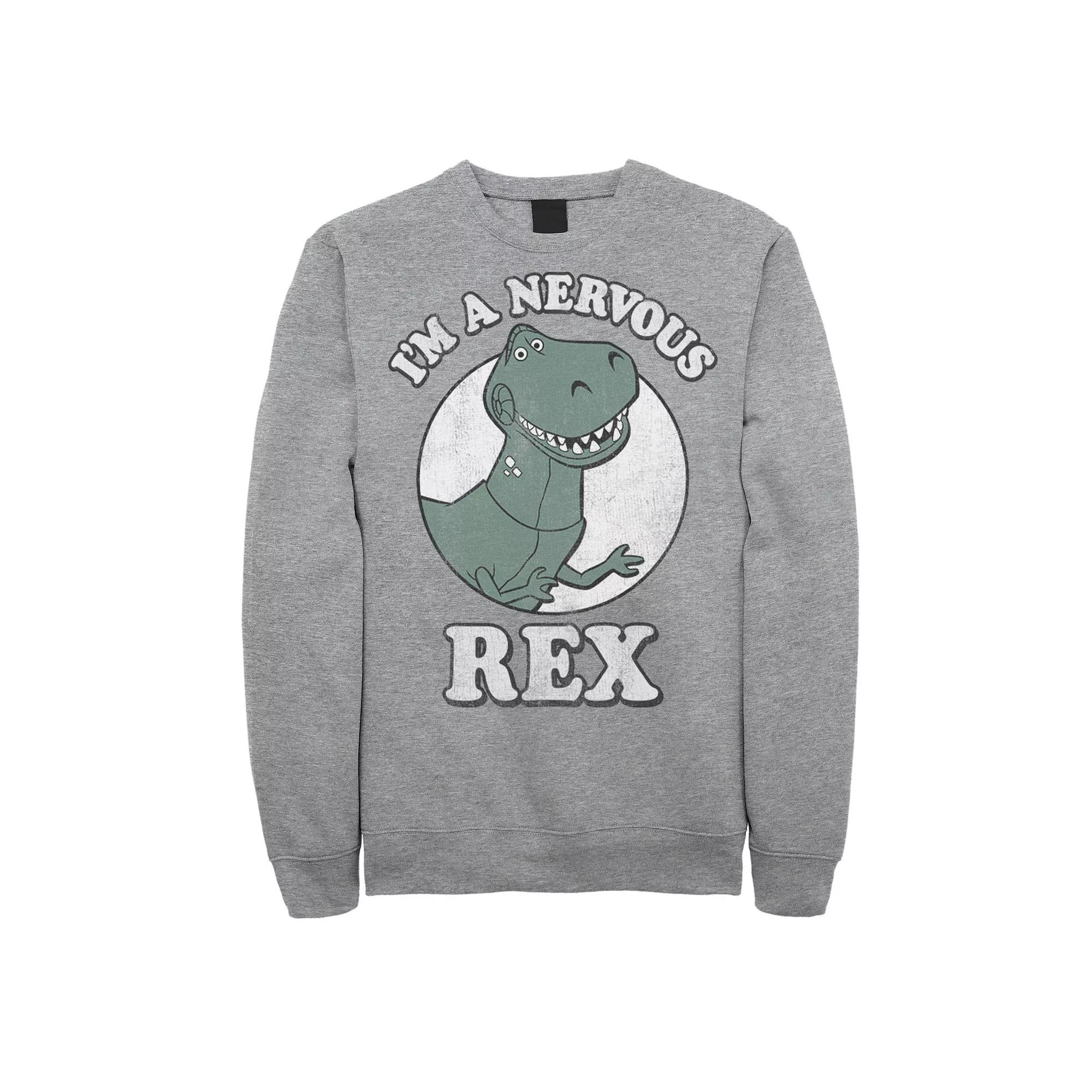 Disney / Pixar's Toy Story Men's I'm A Nervous Rex Dinosaur Sweatshirt,  Product Image