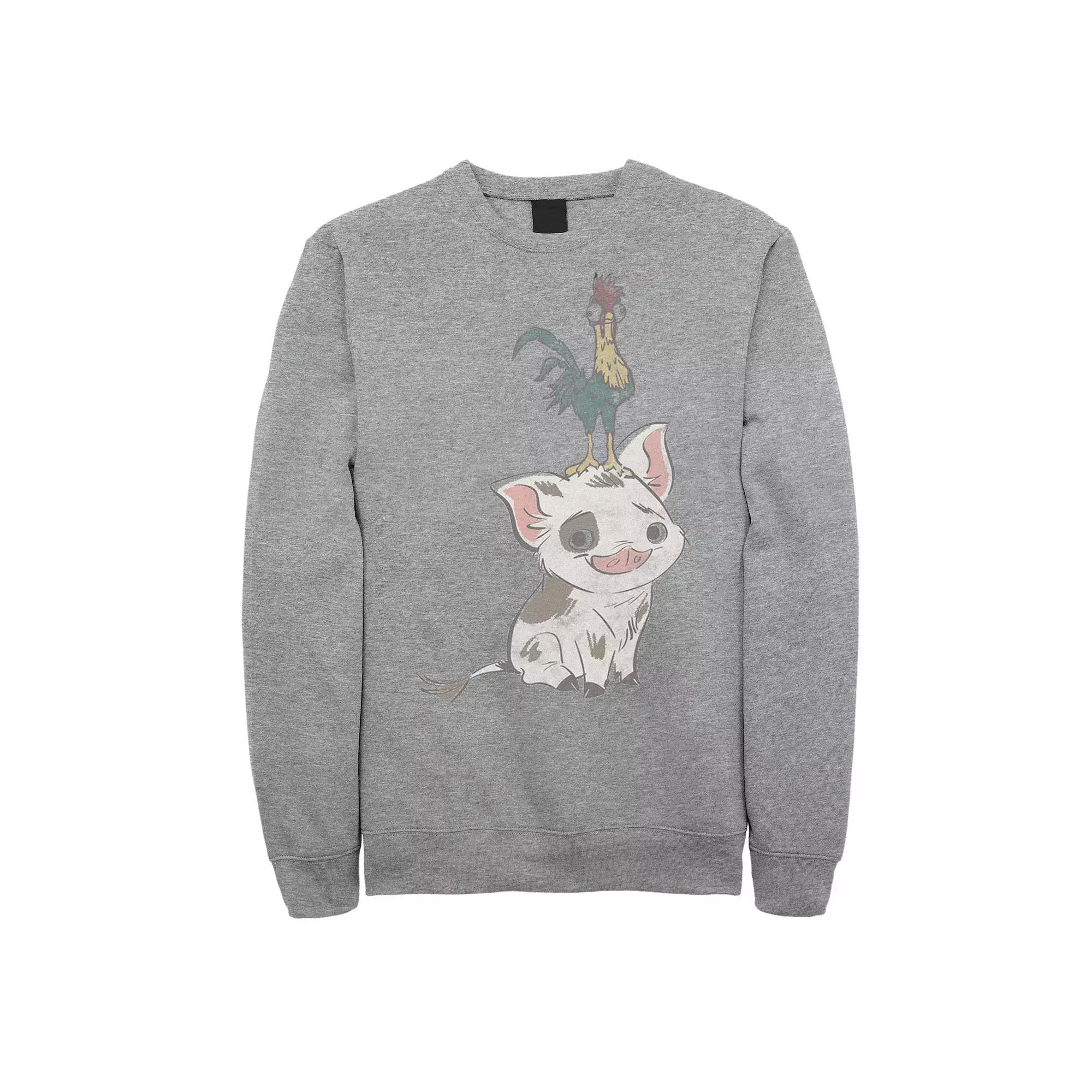 Men's Disney's Moana Heihei And Pua Portrait Fleece,  Product Image