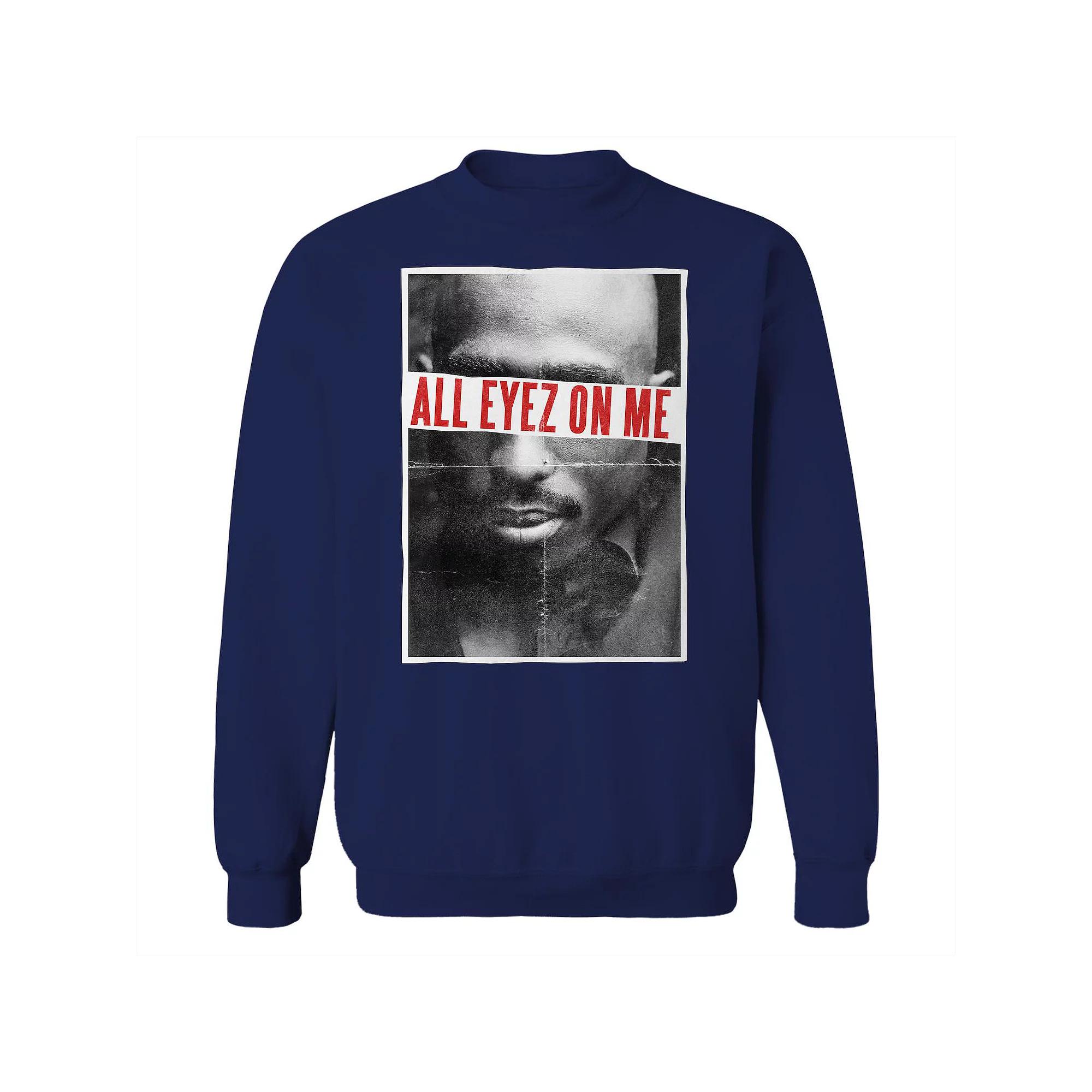 Junior's All Eyes Graphic Fleece Sweatshirt, Women's,  Product Image