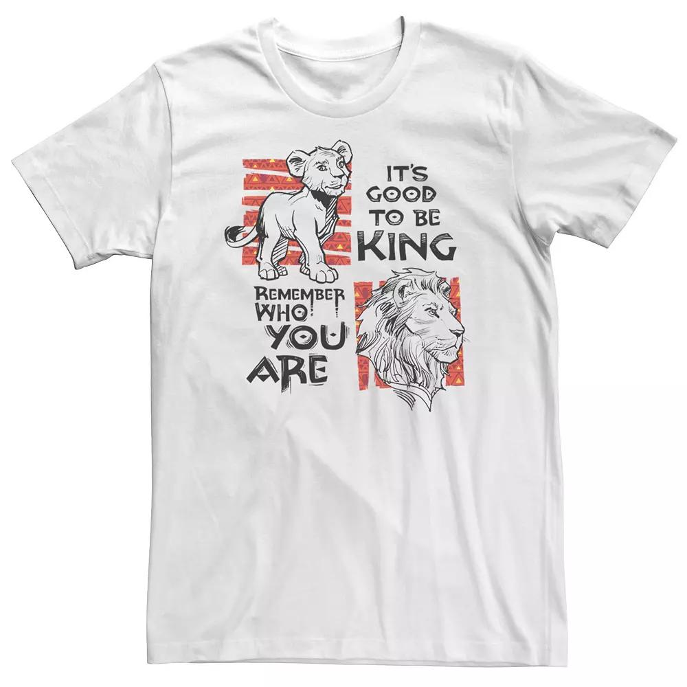 Big & Tall Disney The Lion King Live Action Simba Mufasa Quotes Poster Tee, Men's,  Product Image