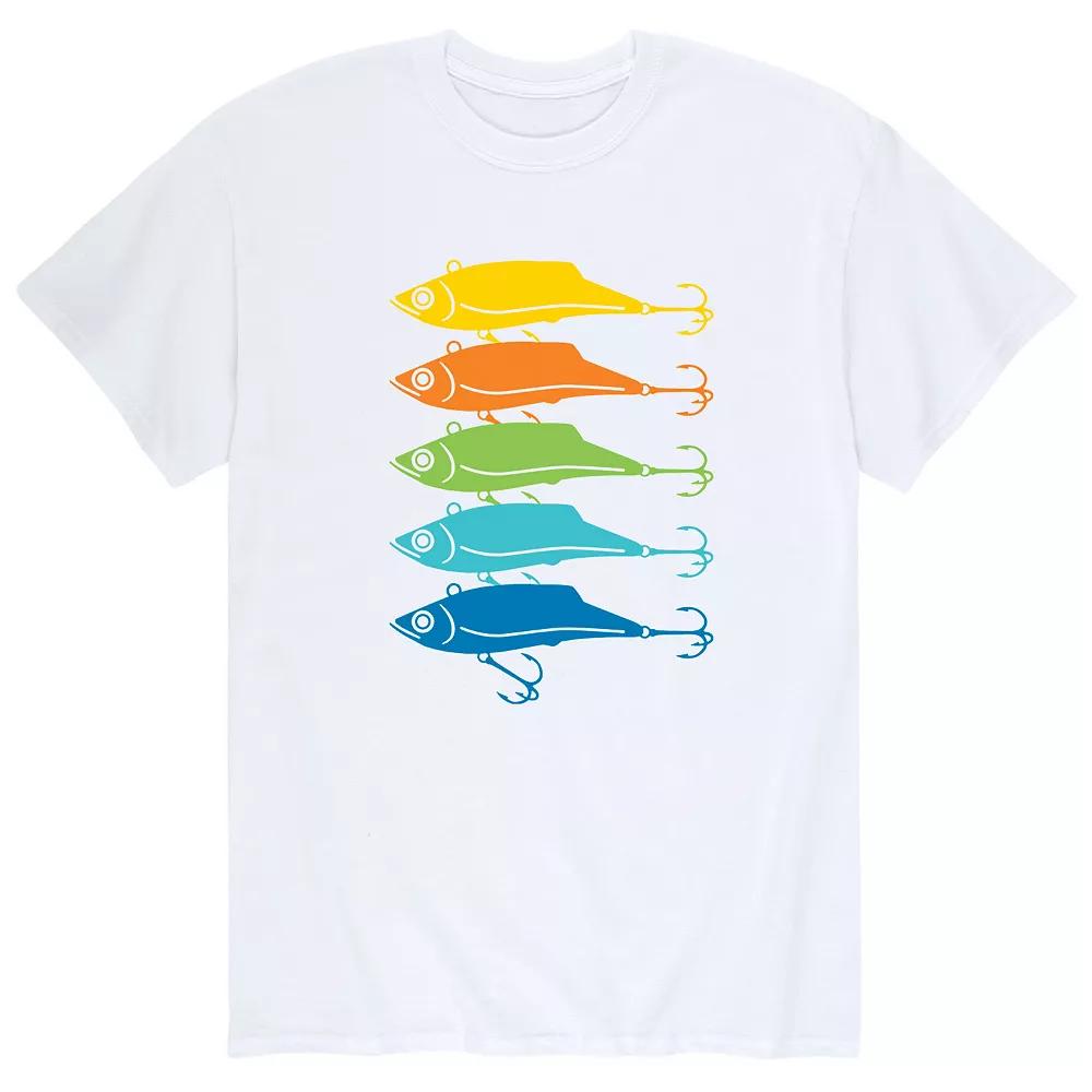Men's Rainbow Fishing Lures Tee,  Product Image