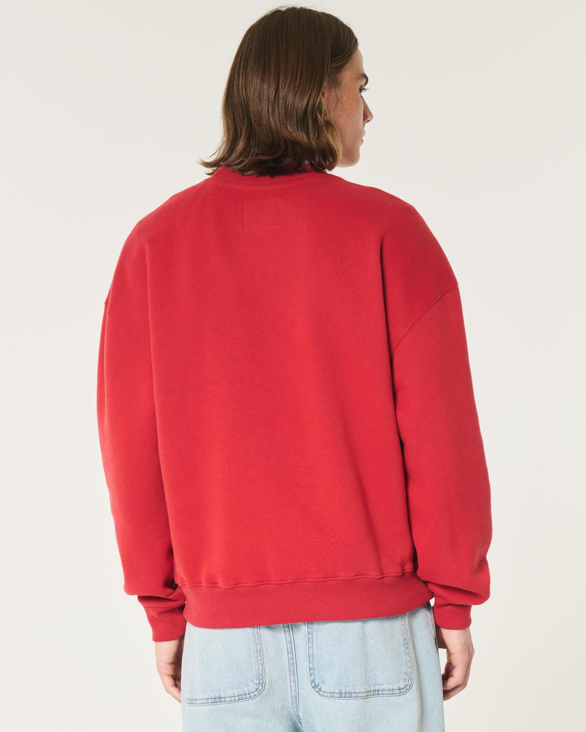 Boxy USC Graphic Crew Sweatshirt Product Image