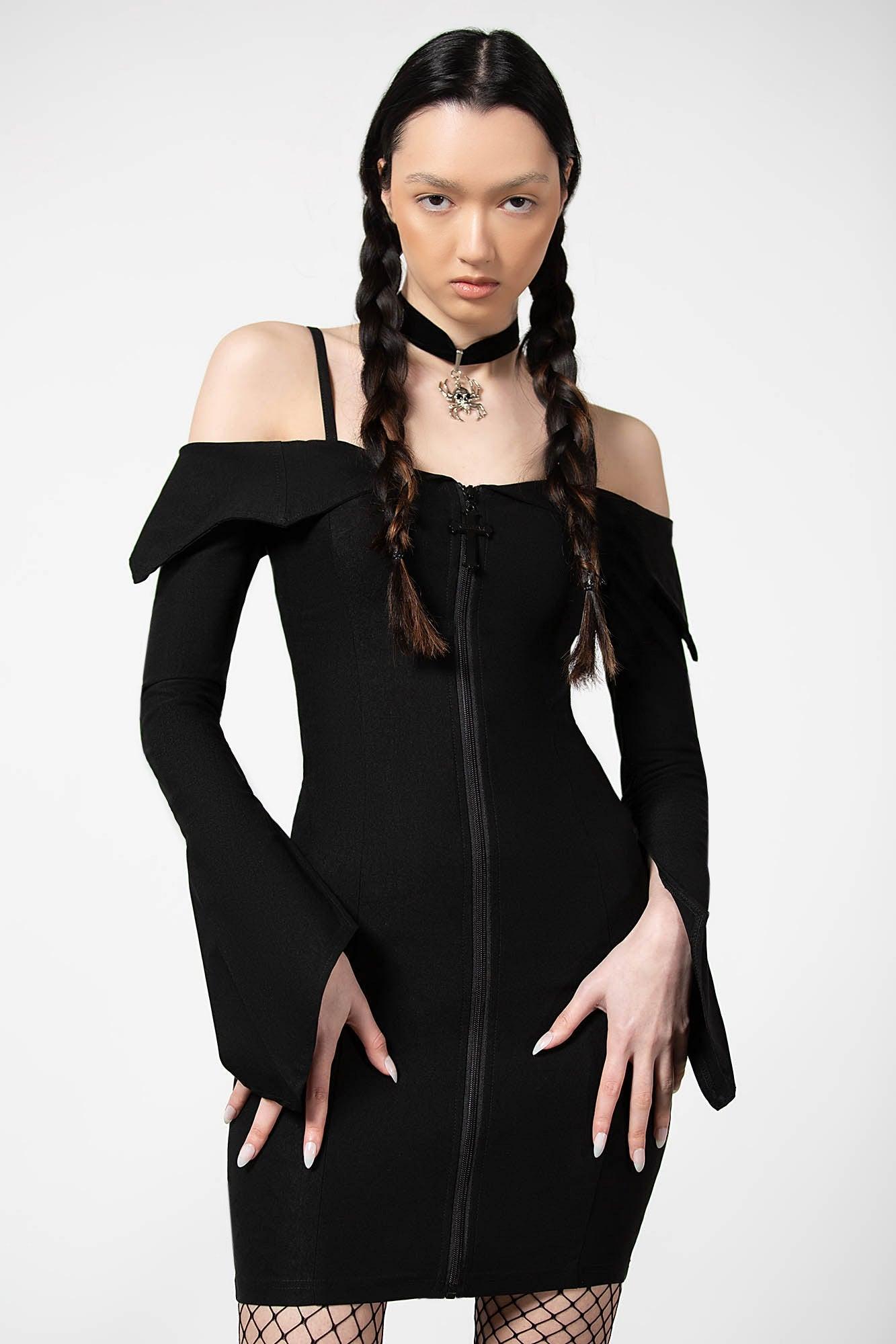 Demelza Bardot Zip Dress - Resurrect Female Product Image
