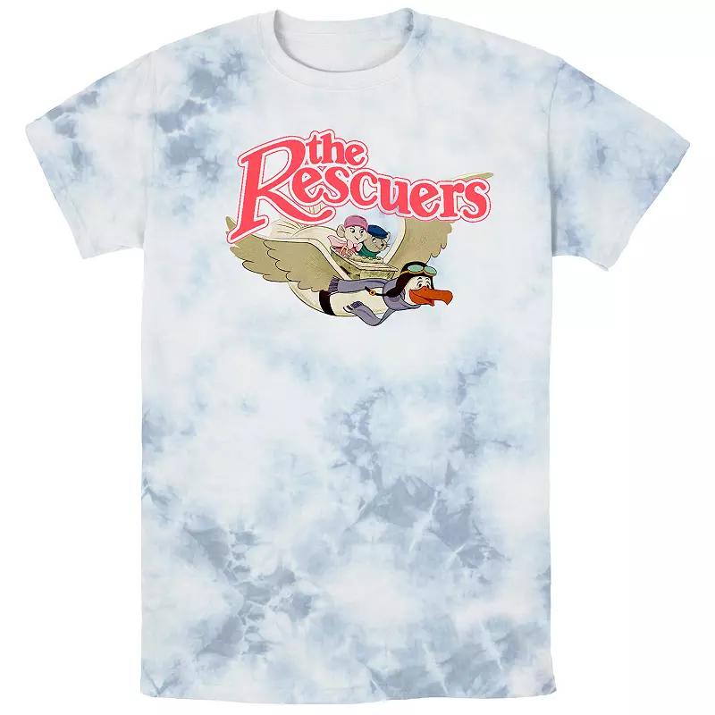 Disney's The Rescuer's Down Under Men's Orville Flight Bombard Wash Graphic Tee, Size: XL, White Blue Product Image