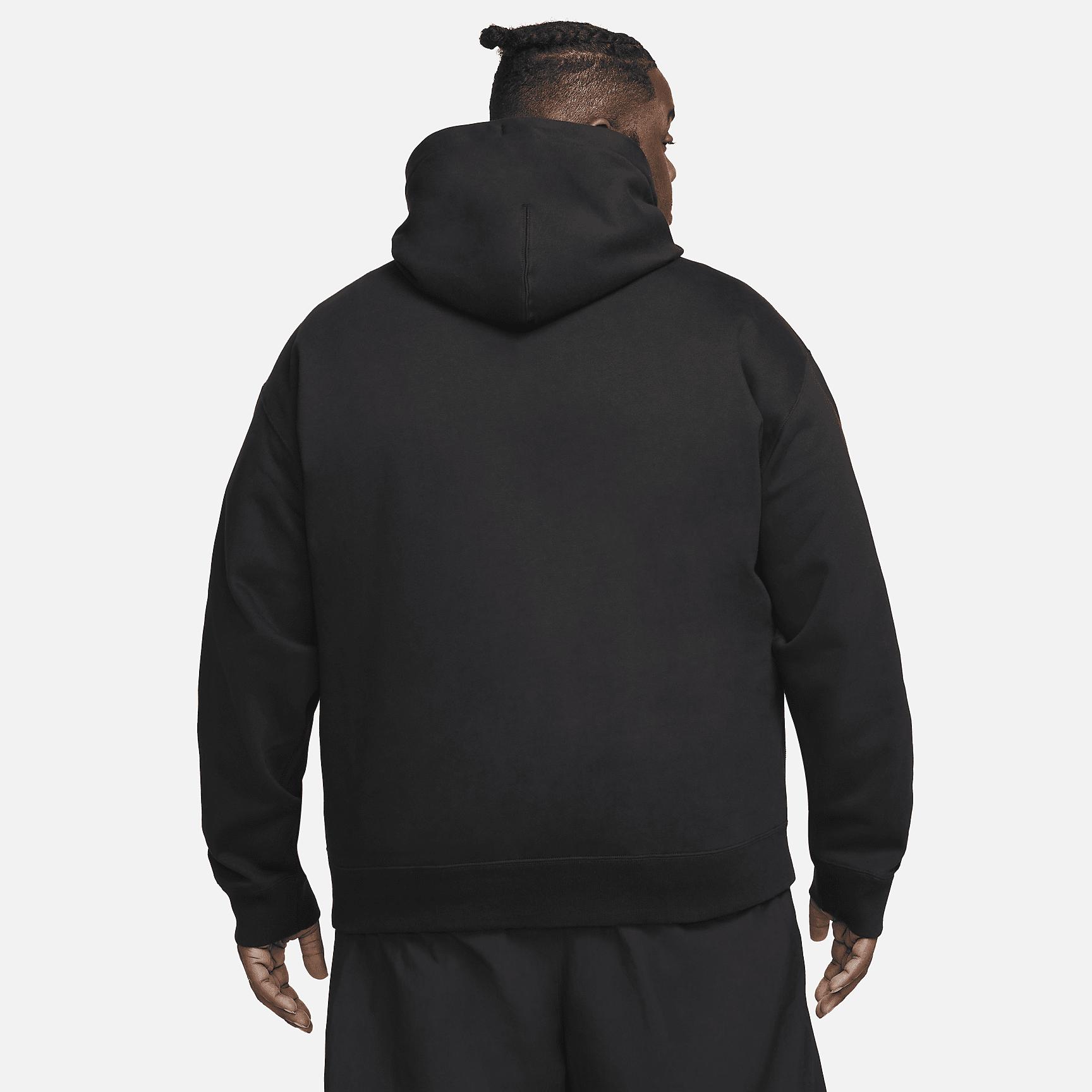 Nike Mens Solo Swoosh Fleece Pullover Hoodie | DX1355-010 Product Image