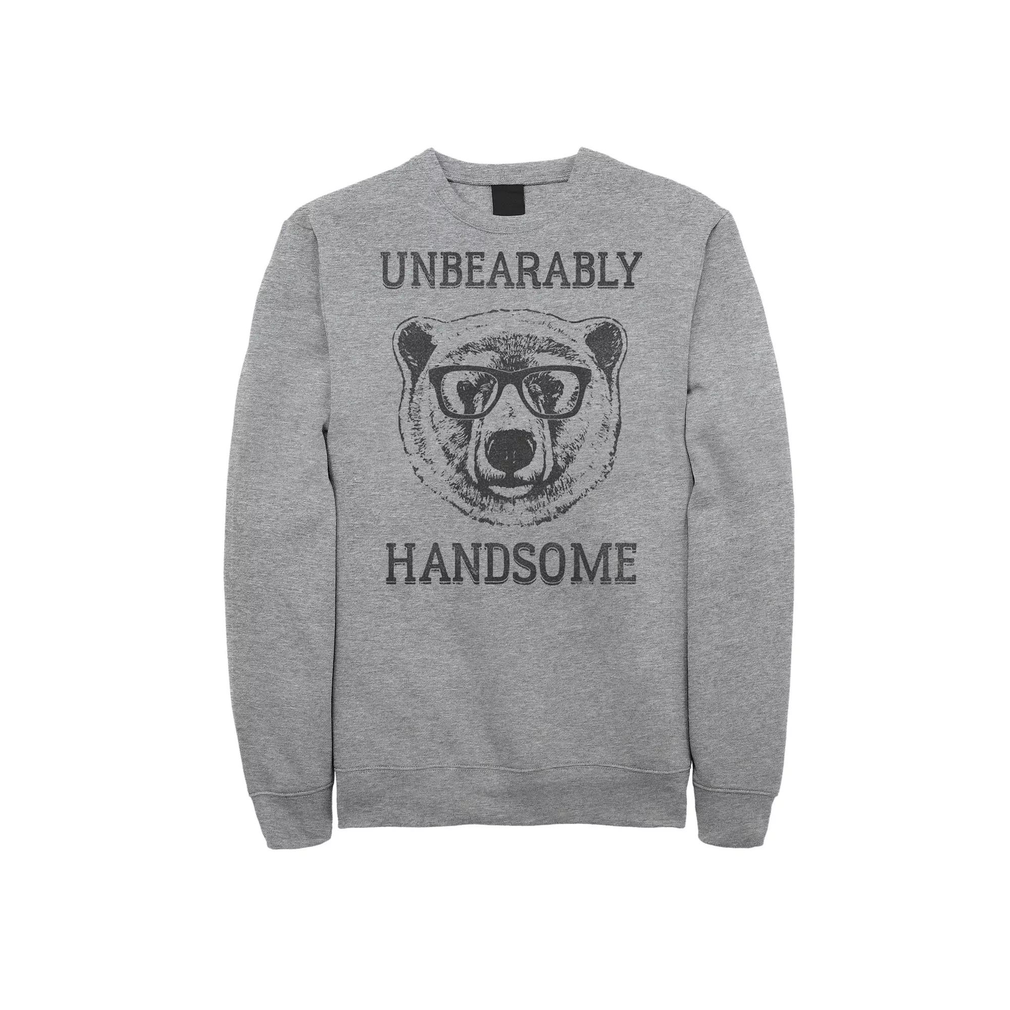Men's Unbearably Hand Graphic Fleece Pullover,  Product Image
